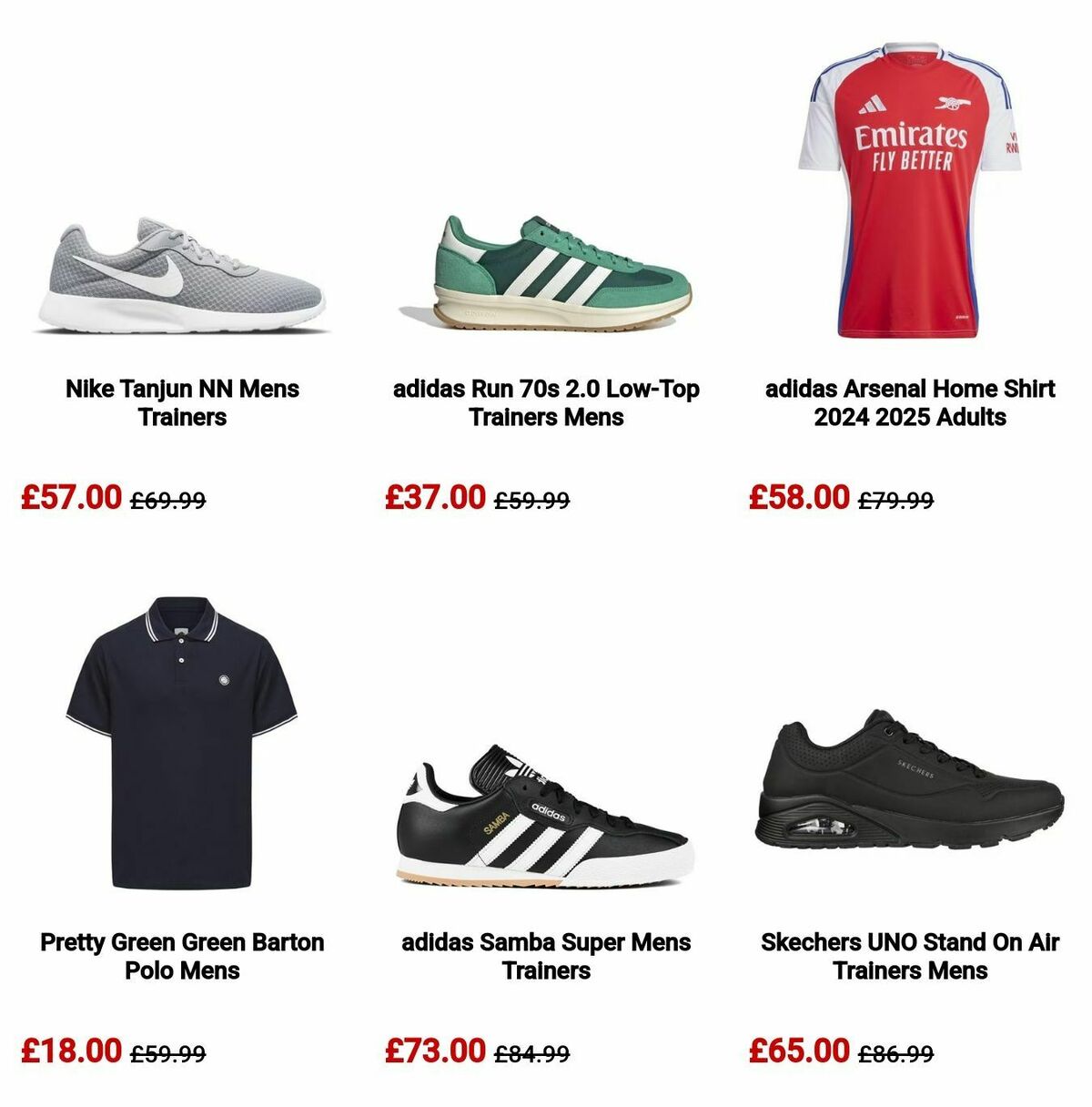 Sports Direct Offers from 4 July