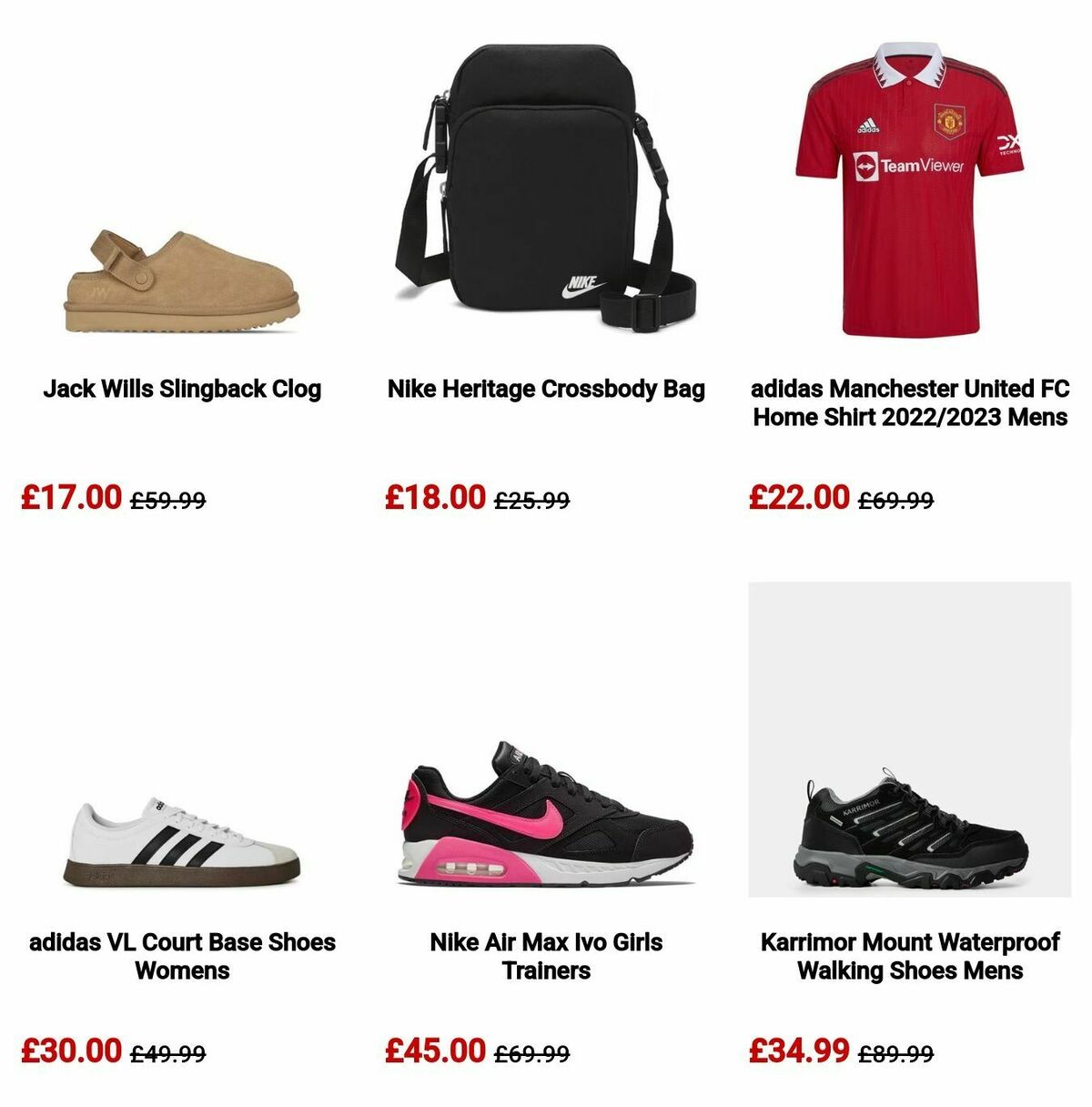 Sports Direct Offers from 5 August