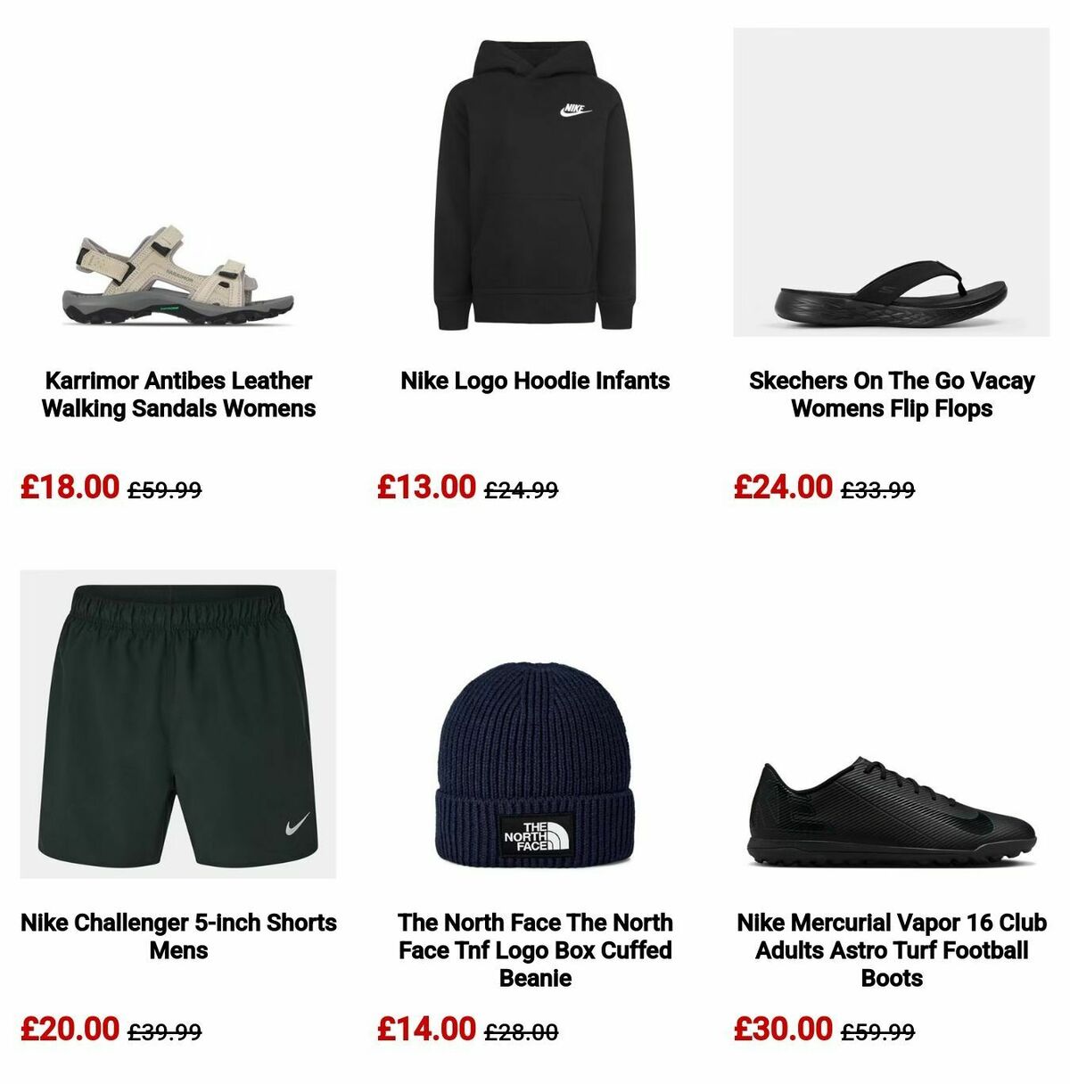 Sports Direct Offers from 5 August