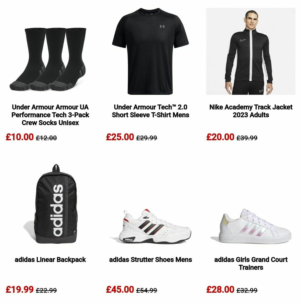Sports Direct Offers from 5 August