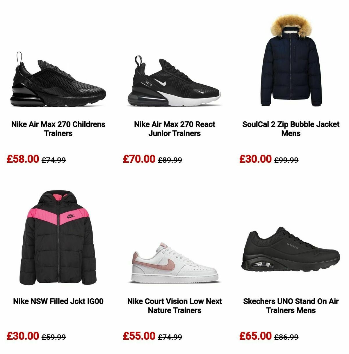 Sports Direct Offers from 5 August