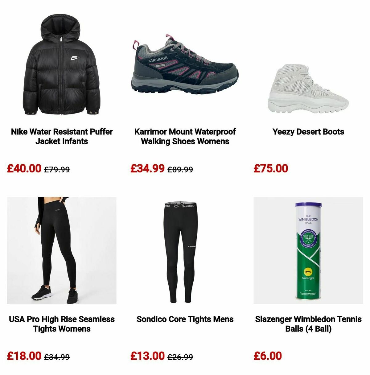 Sports Direct Offers from 5 August