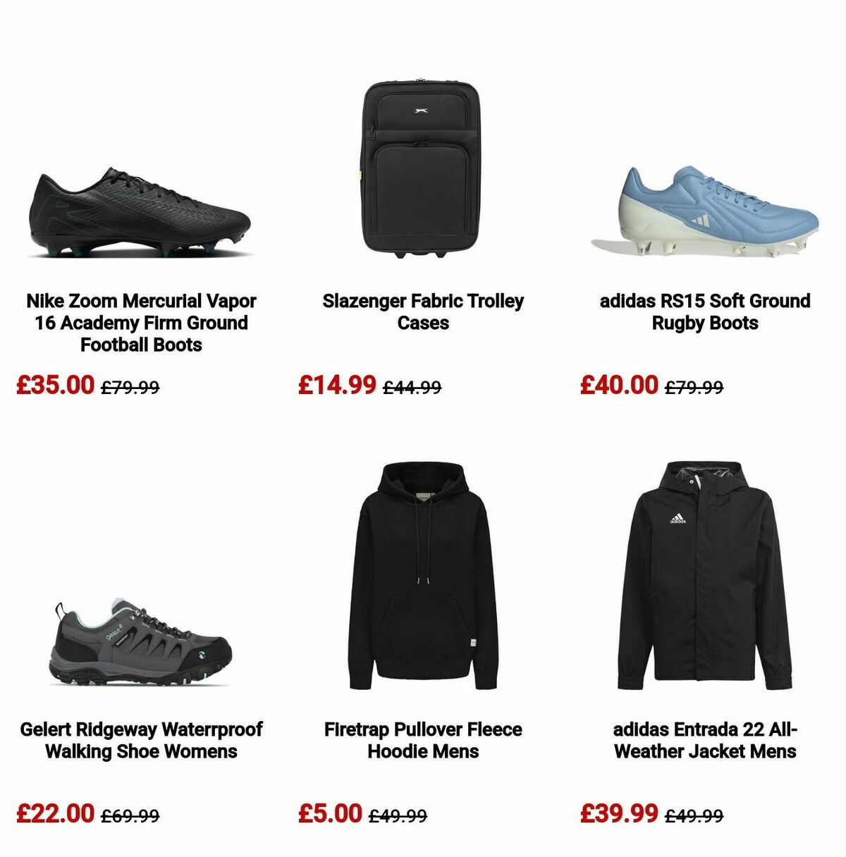 Sports Direct Offers from 5 August