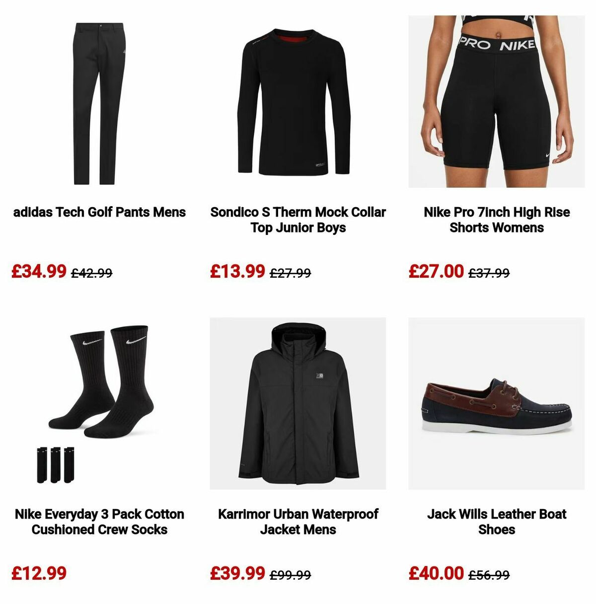 Sports Direct Offers from 5 August