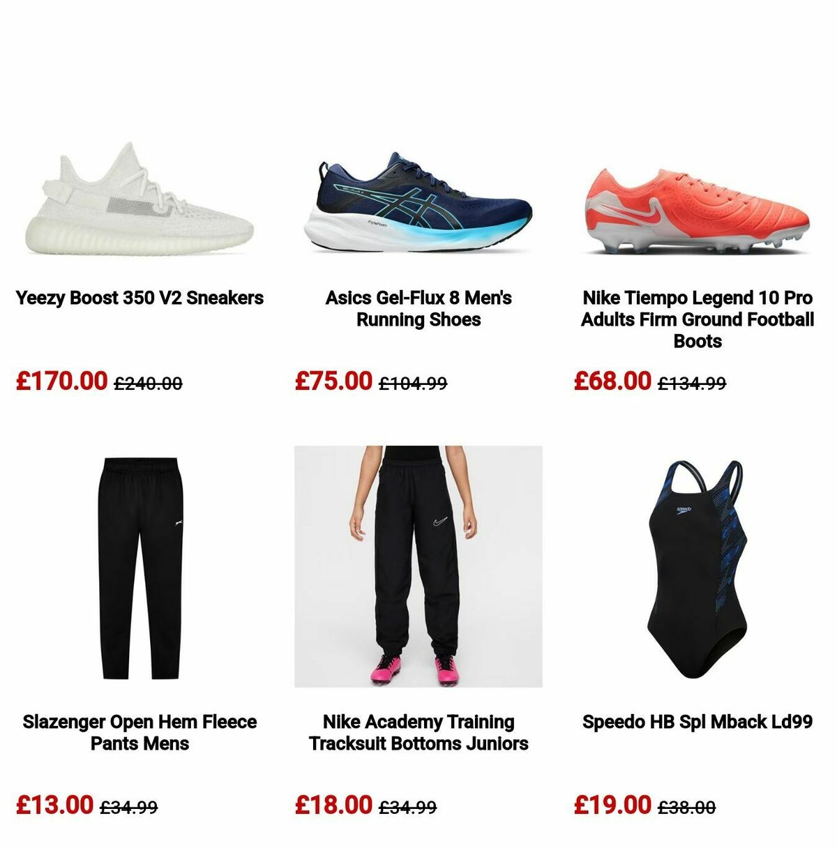 Sports Direct Offers from 5 August