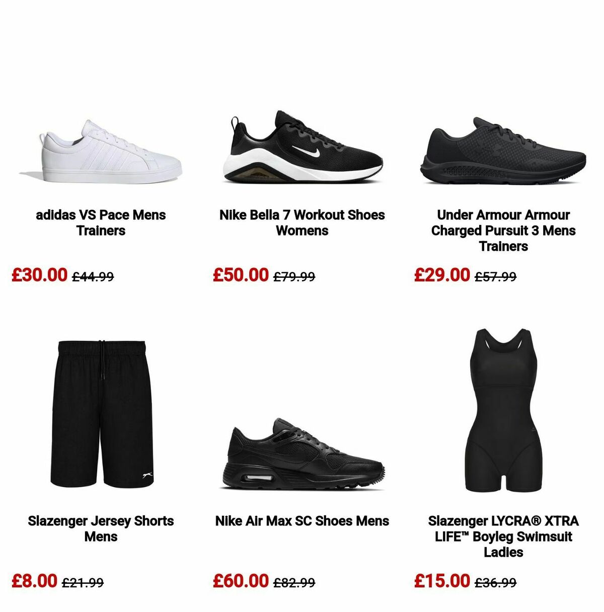 Sports Direct Offers from 5 August