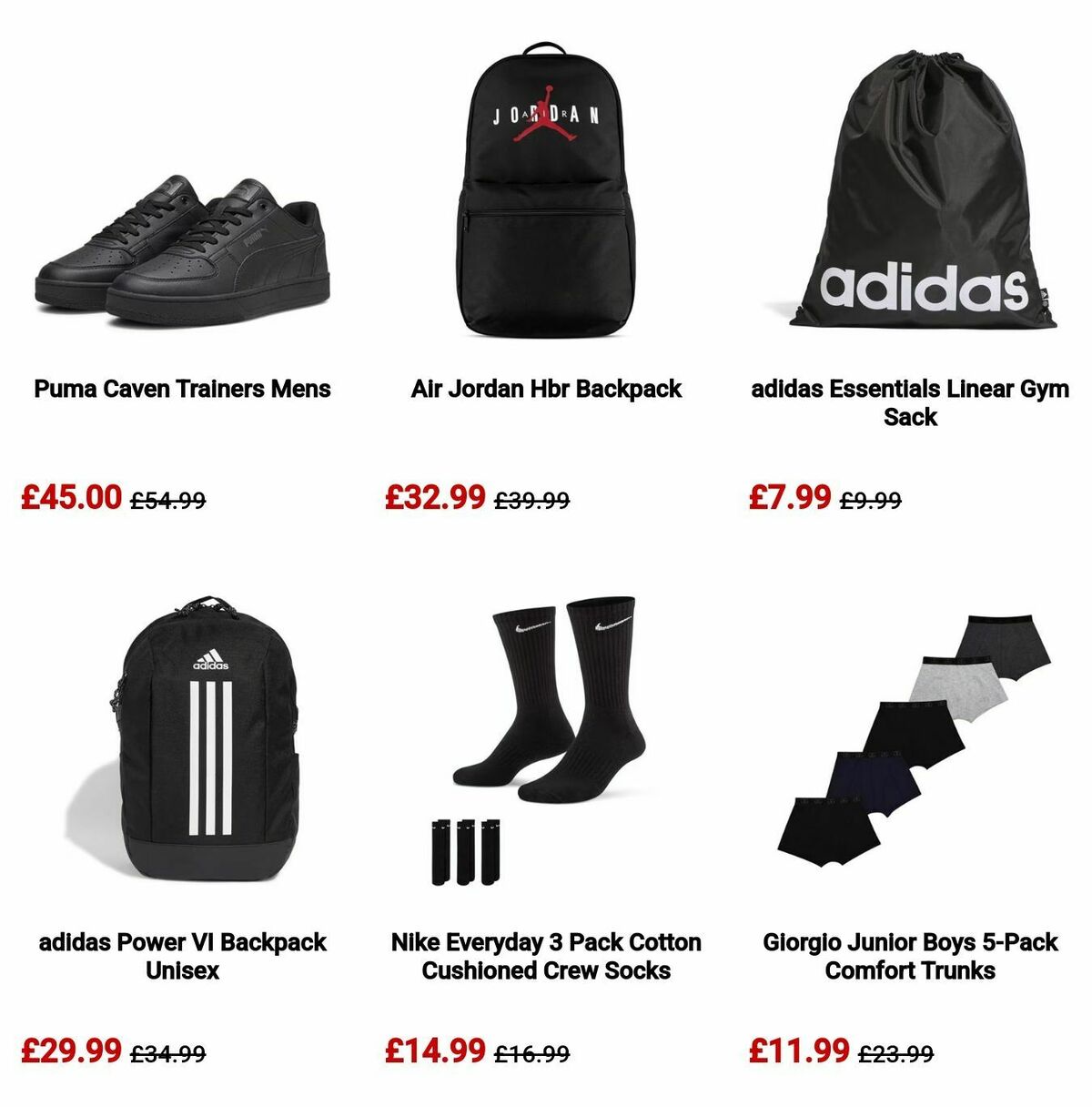 Sports Direct Offers from 5 September