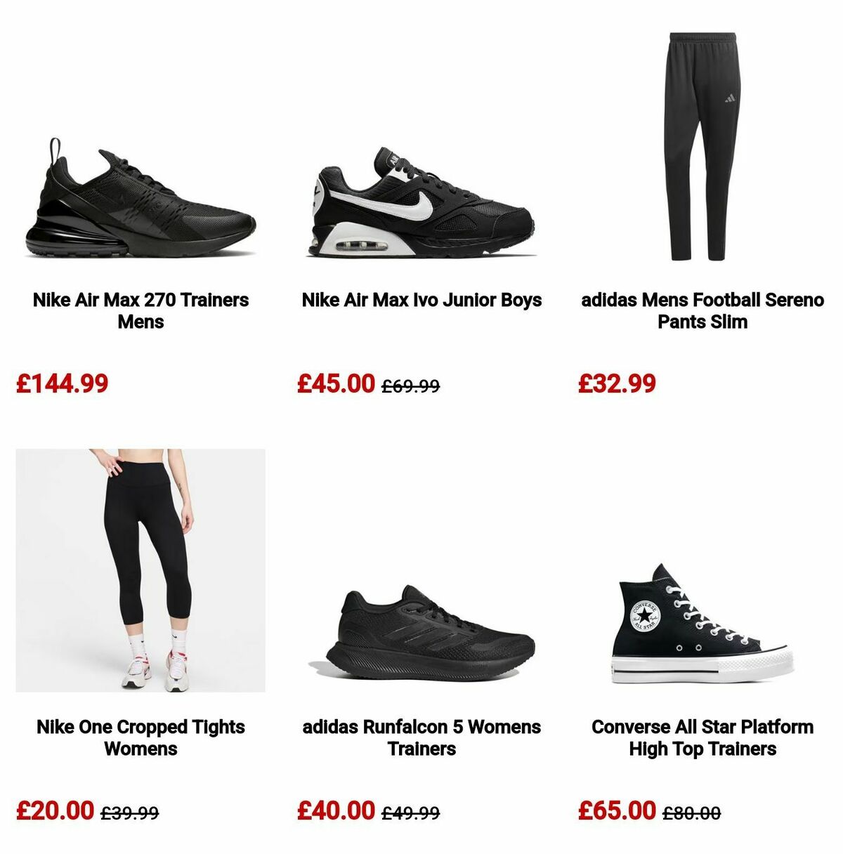Sports Direct Offers from 5 September