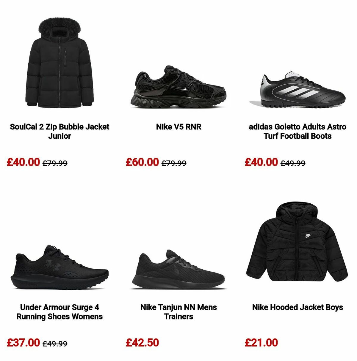 Sports Direct Offers from 5 September