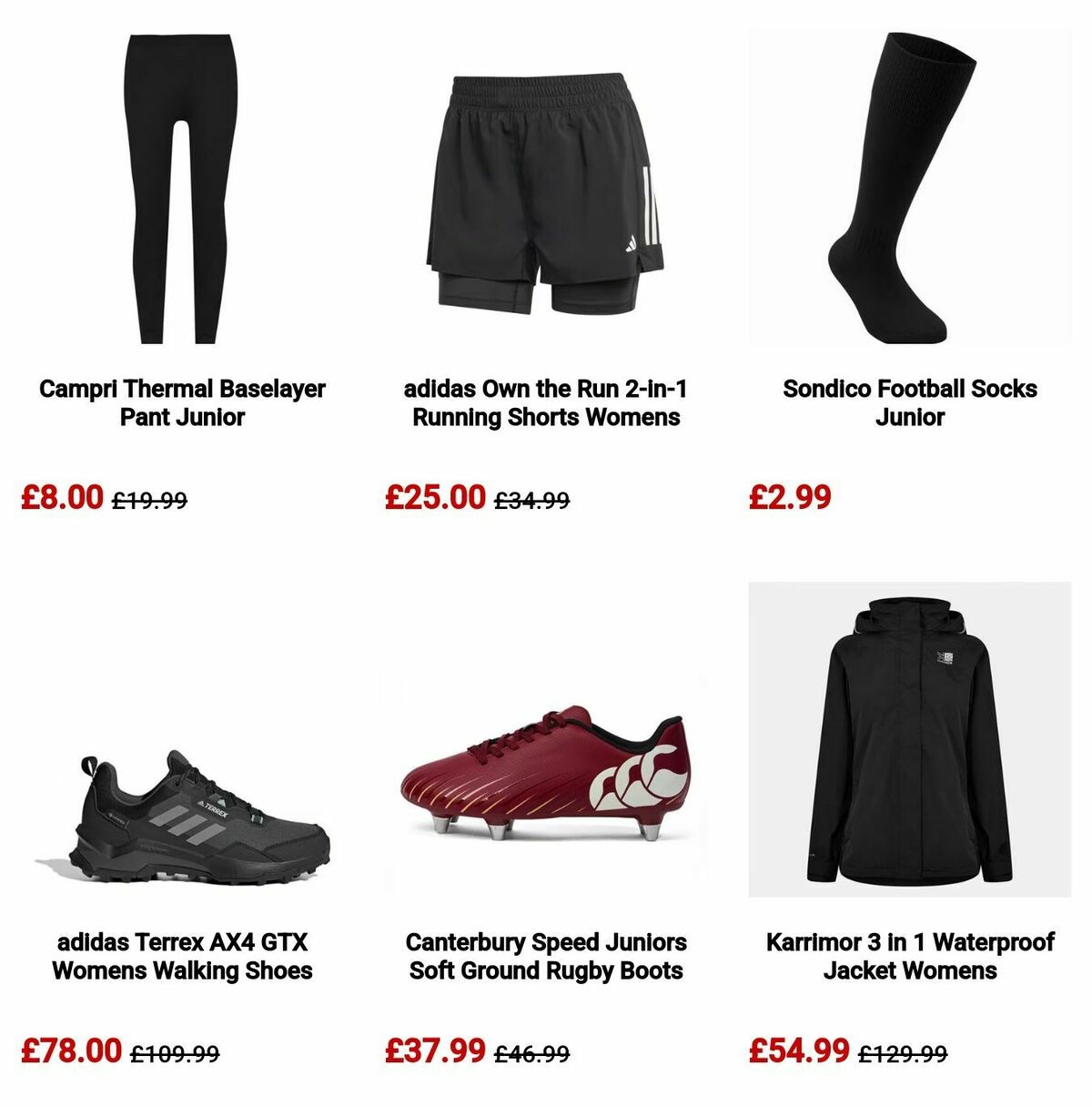 Sports Direct Offers from 5 September