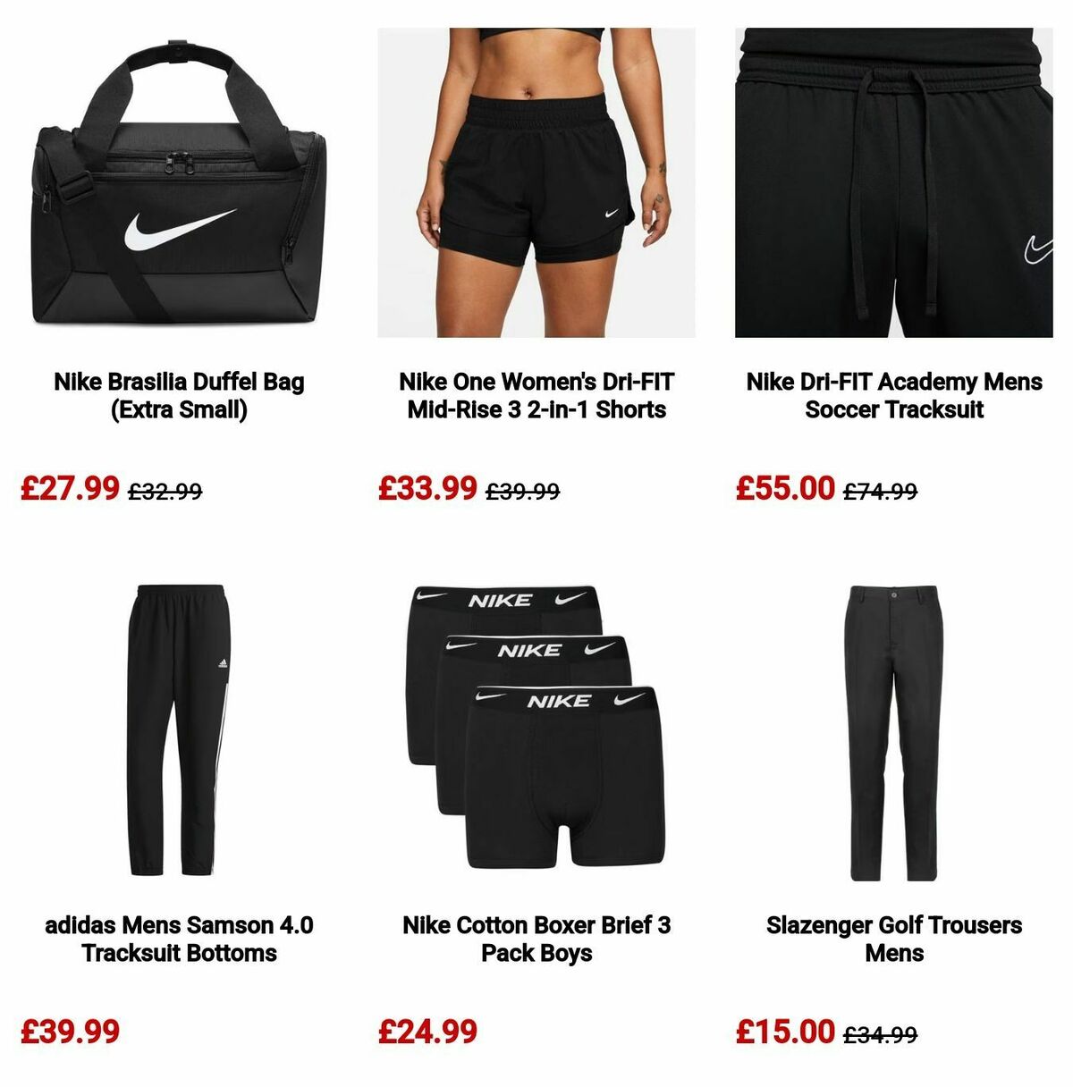 Sports Direct Offers from 5 September