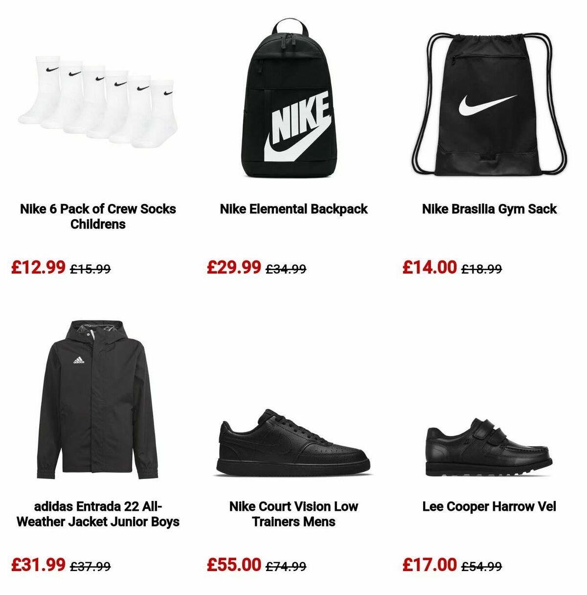 Sports Direct Offers from 5 September