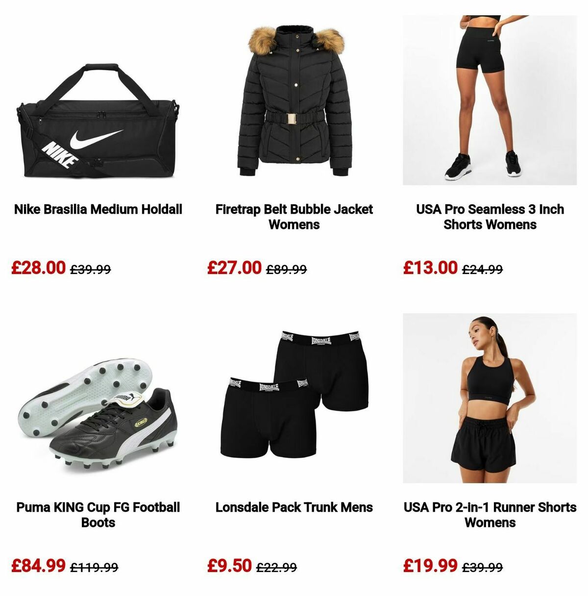 Sports Direct Offers from 5 September