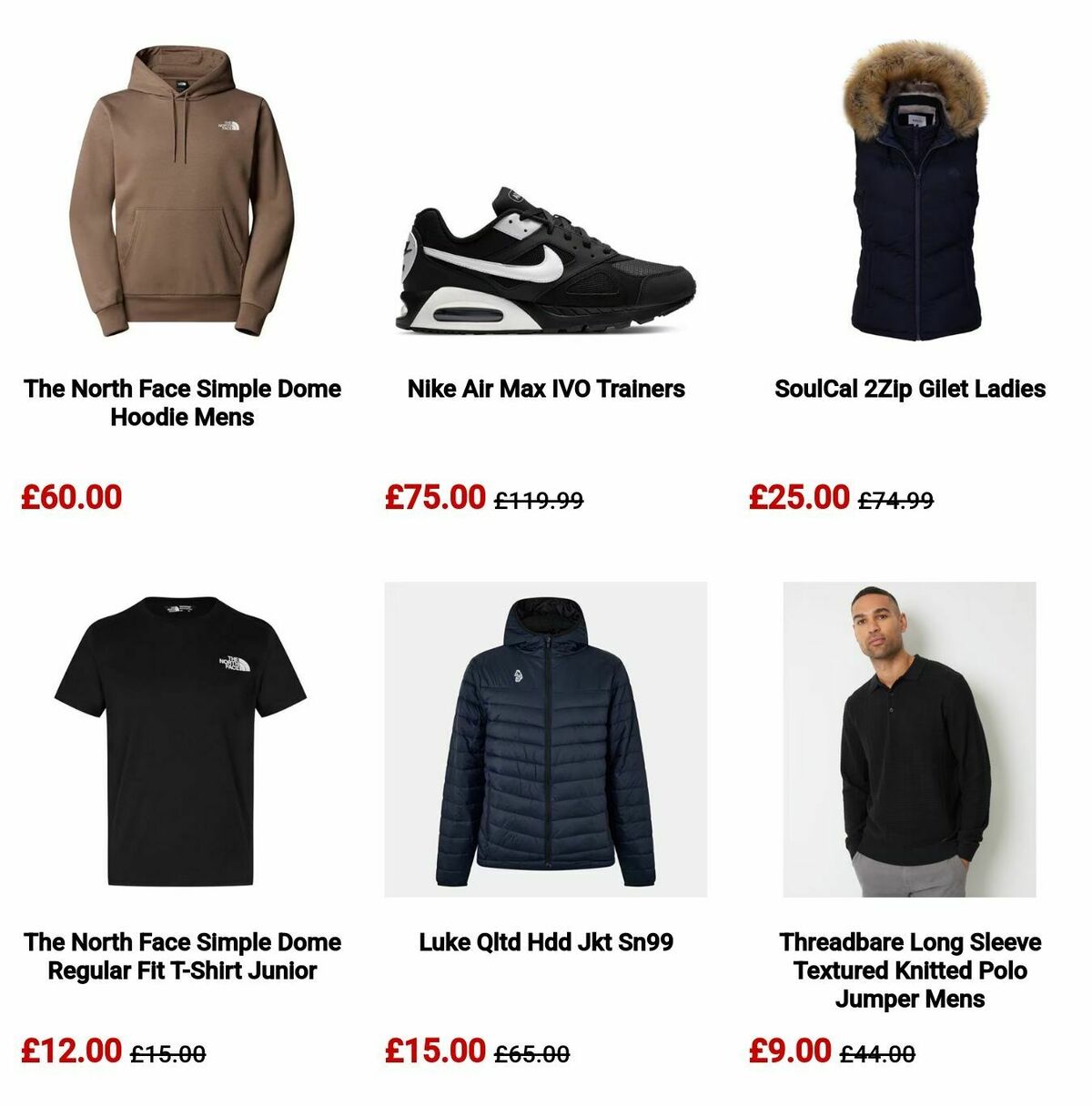 Sports Direct Offers from 6 October