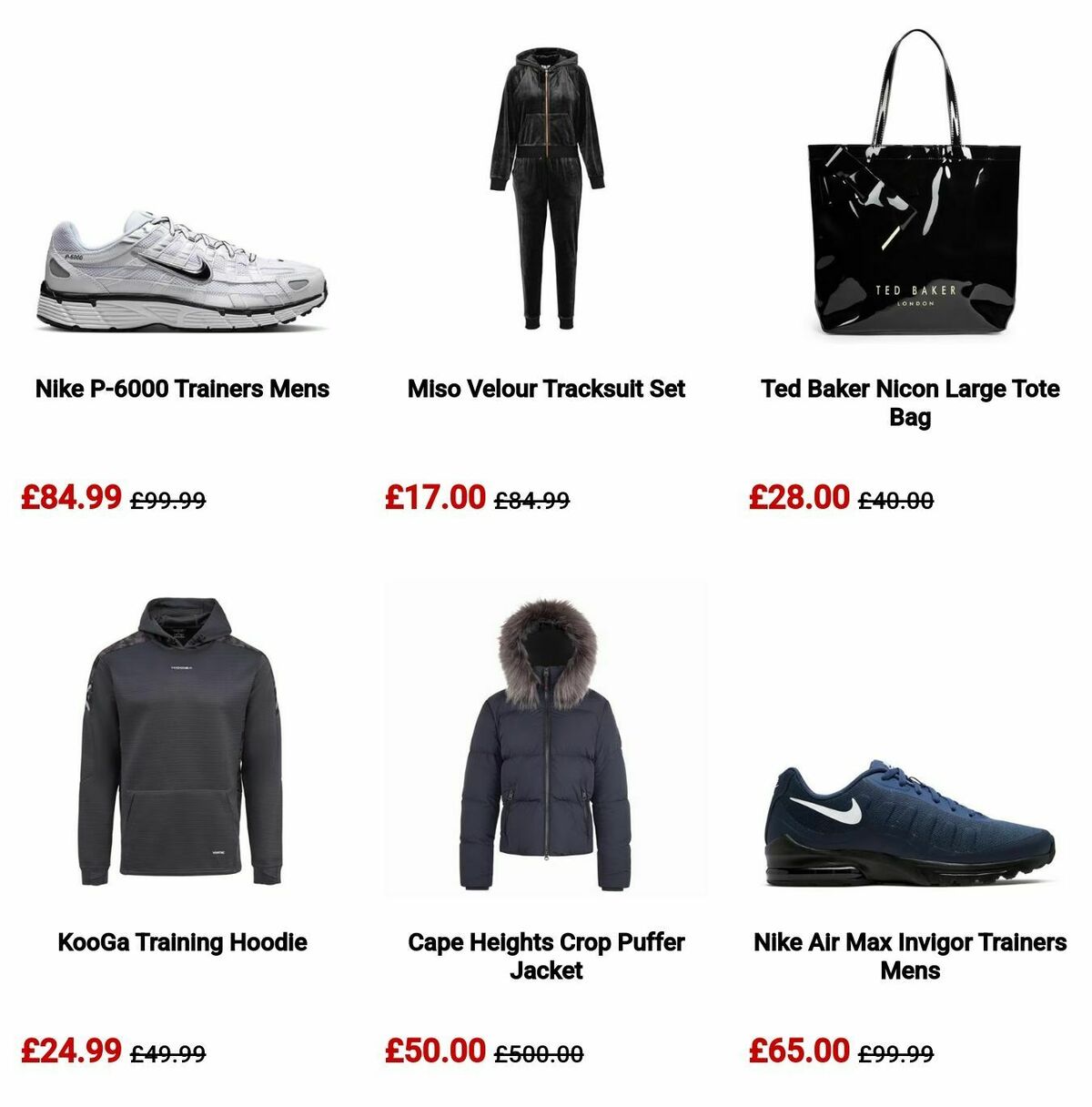 Sports Direct Offers from 6 October