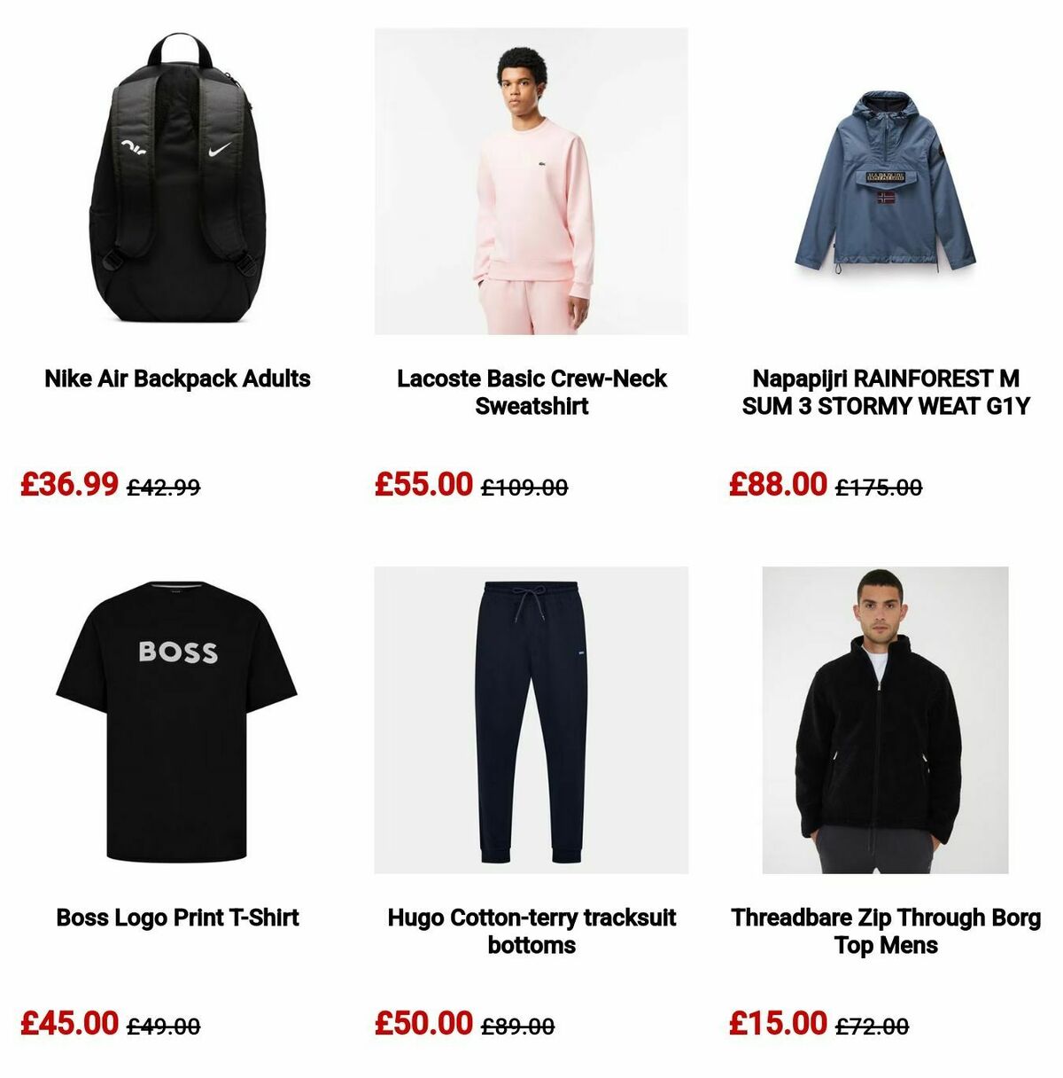 Sports Direct Offers from 6 October