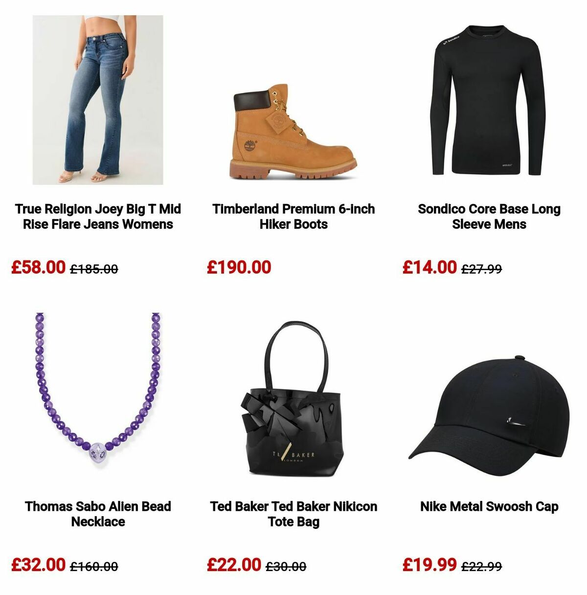 Sports Direct Offers from 6 October