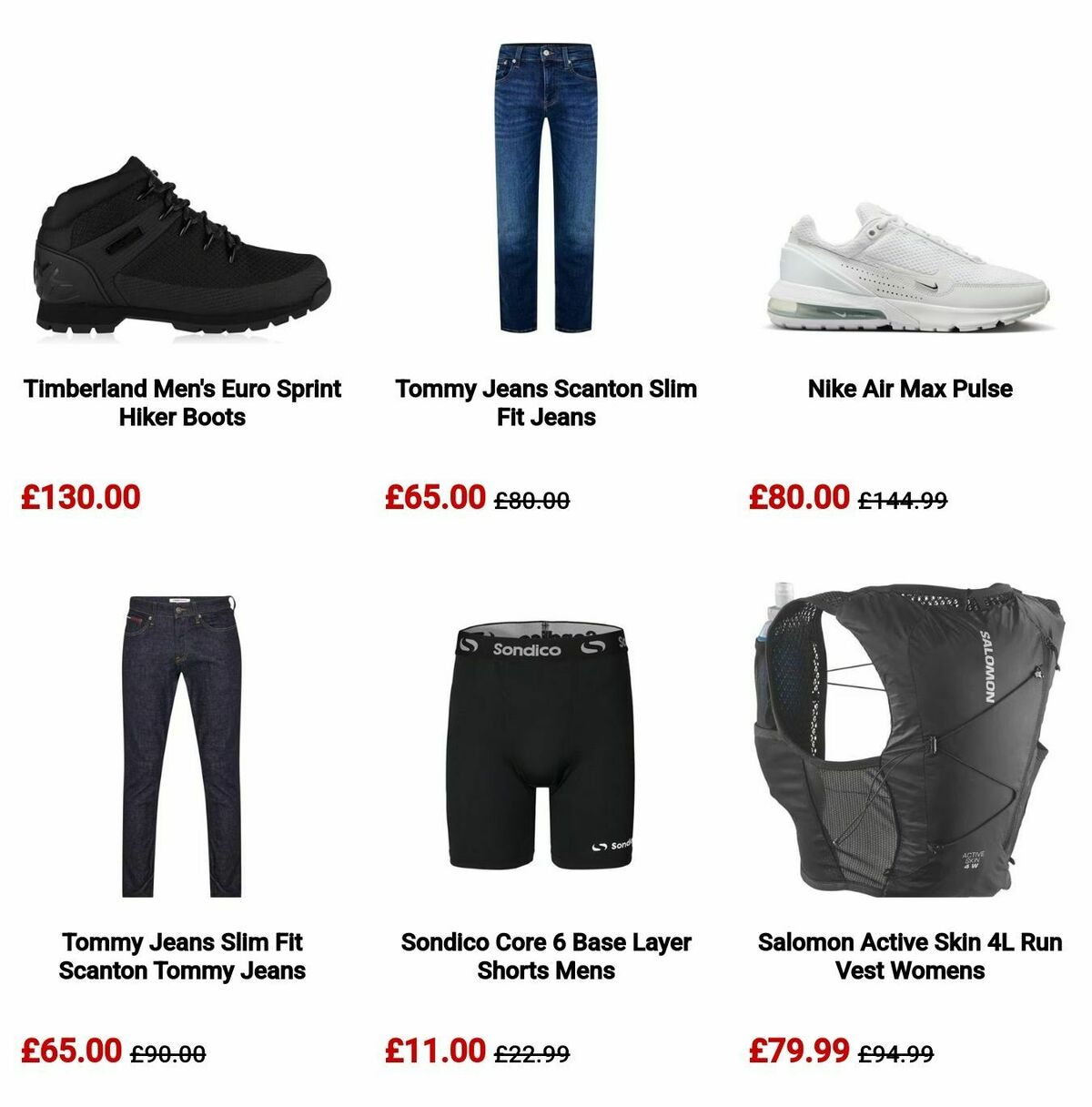 Sports Direct Offers from 6 October