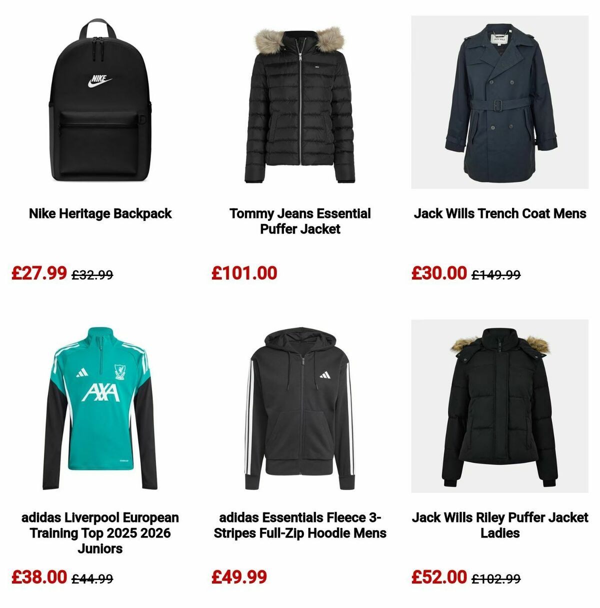 Sports Direct Offers from 6 October