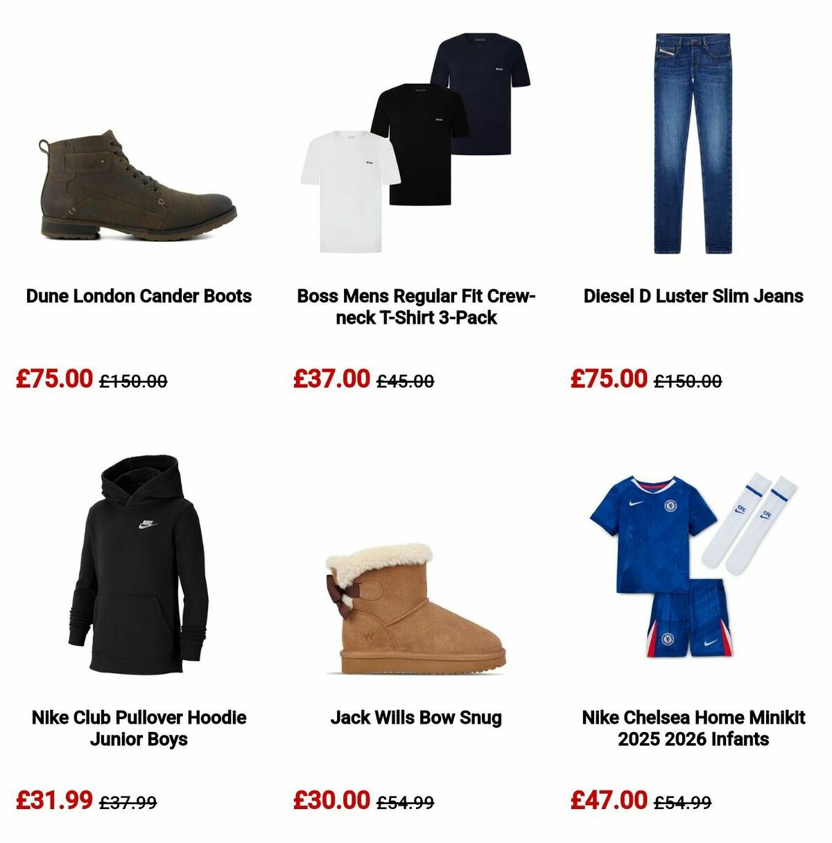 Sports Direct Offers from 6 October