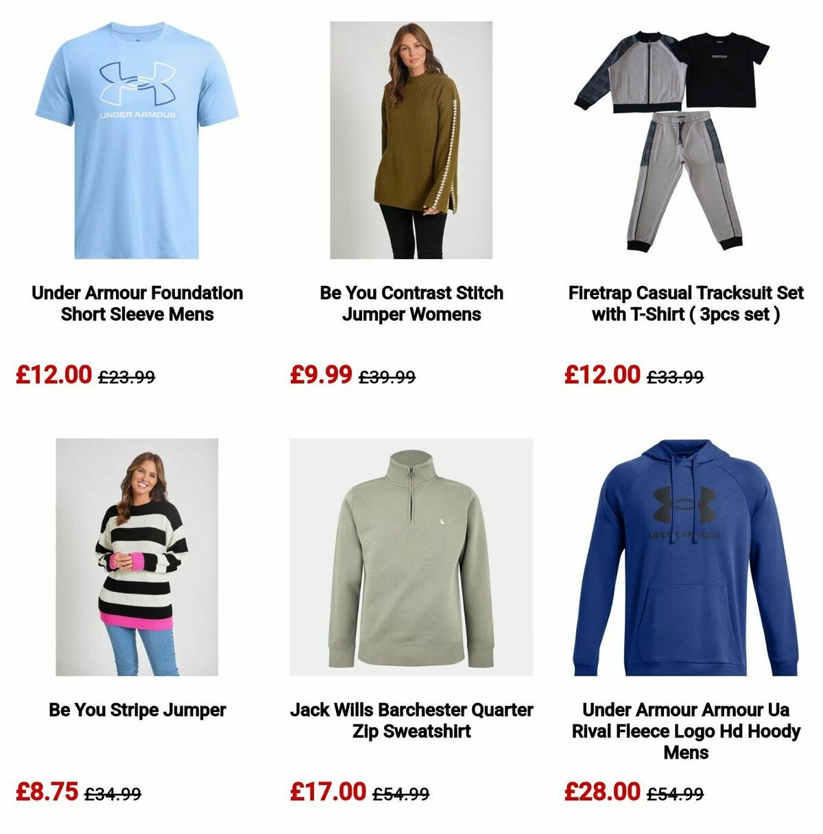 Sports Direct Offers from 6 October