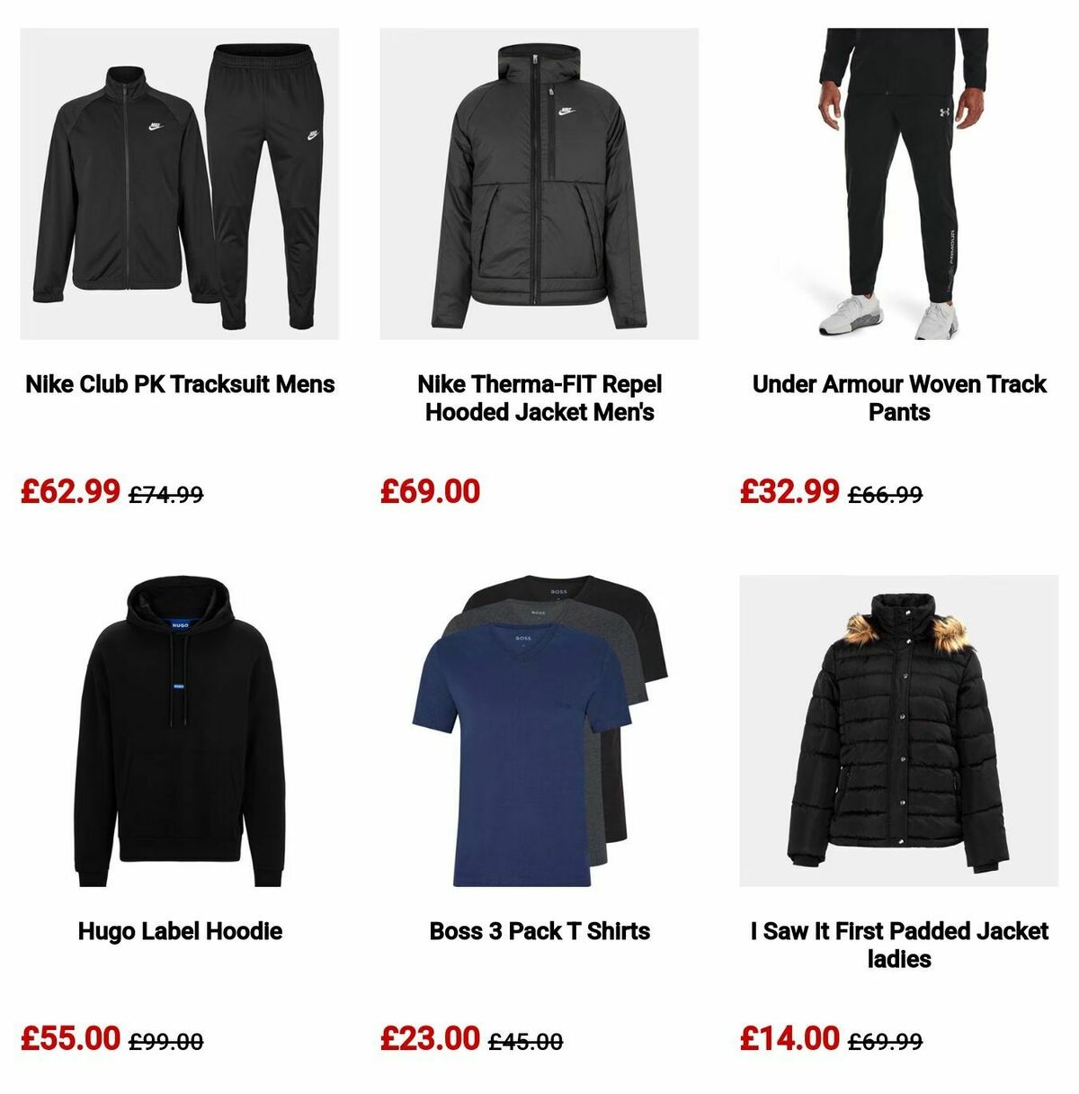Sports Direct Offers from 6 October