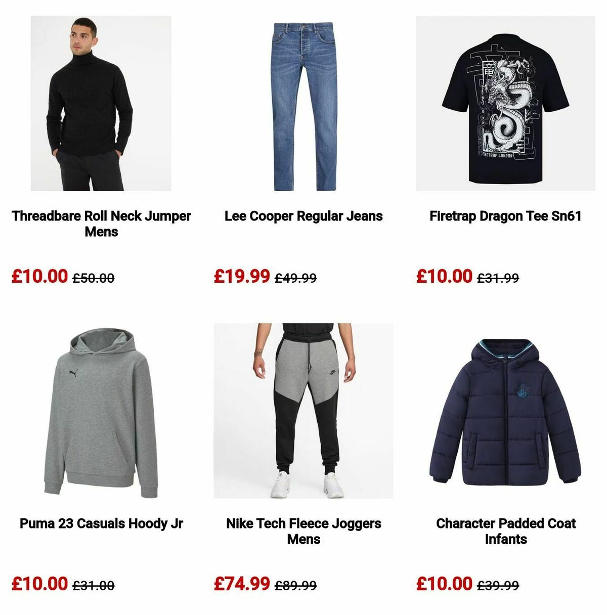 Sports Direct Offers from 6 October