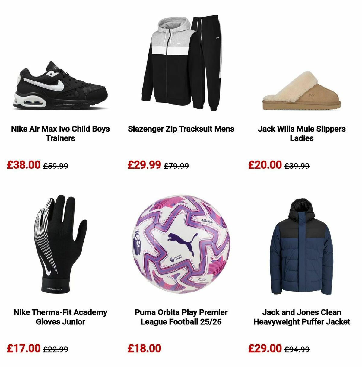Sports Direct Offers from 10 November