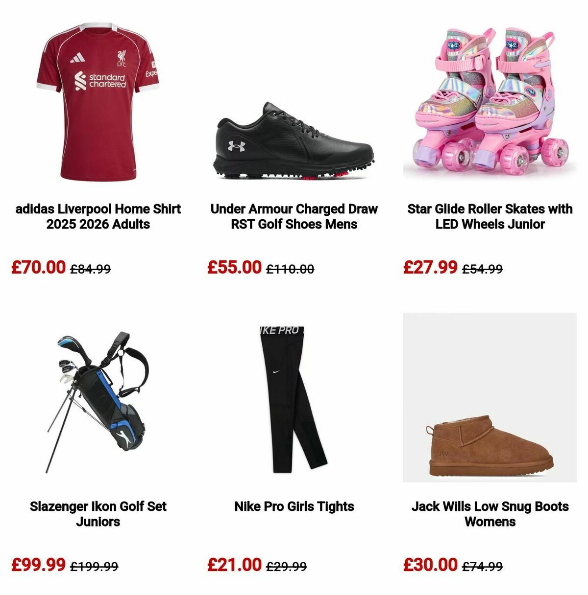 Sports Direct Offers from 10 November