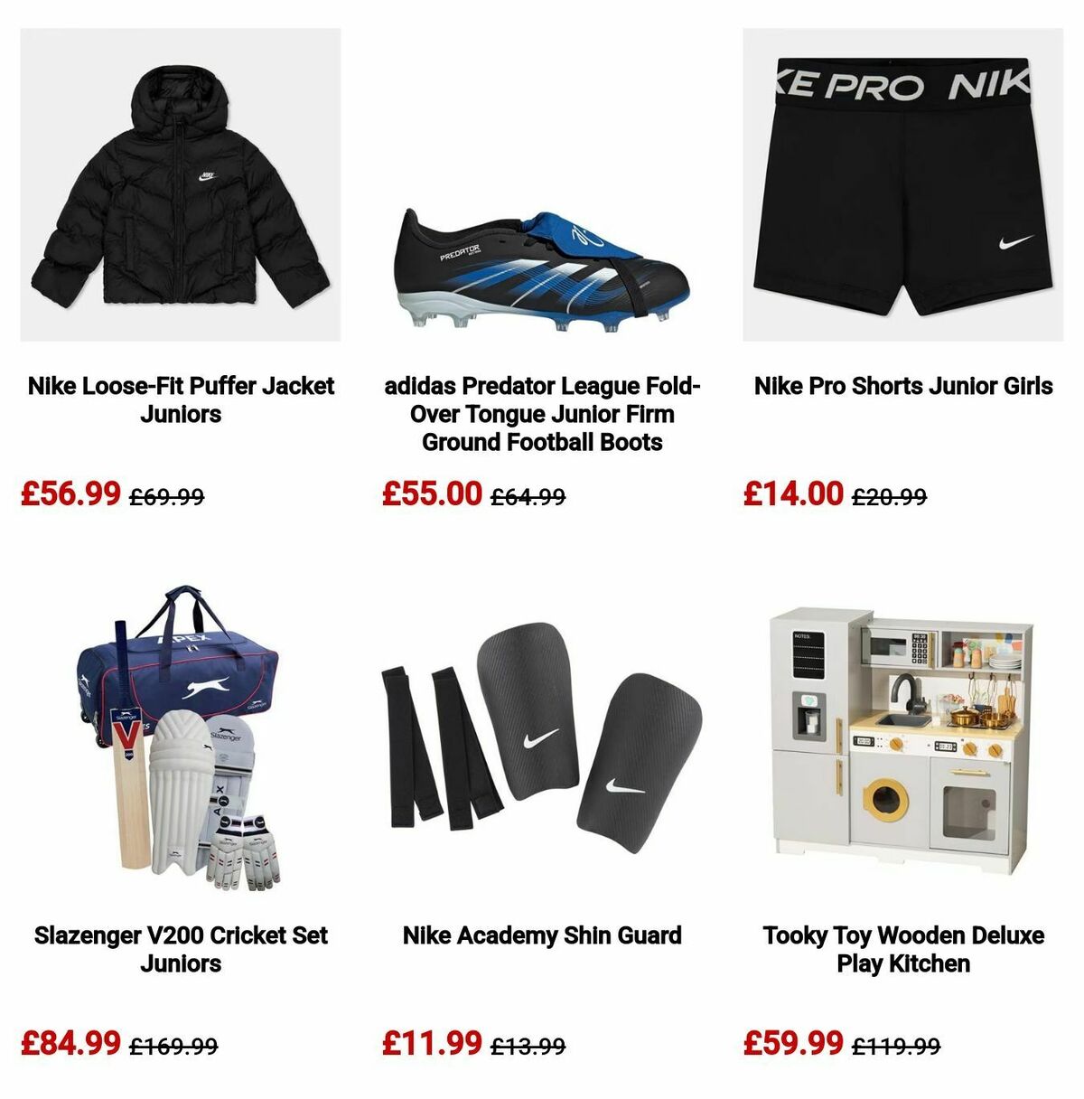 Sports Direct Offers from 10 November