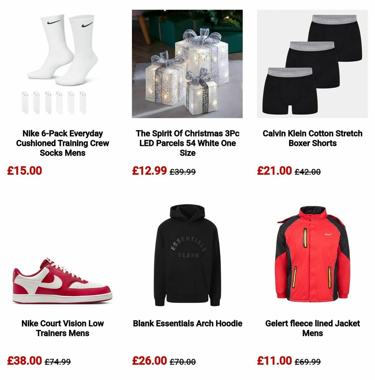 Sports Direct Offers from 10 November