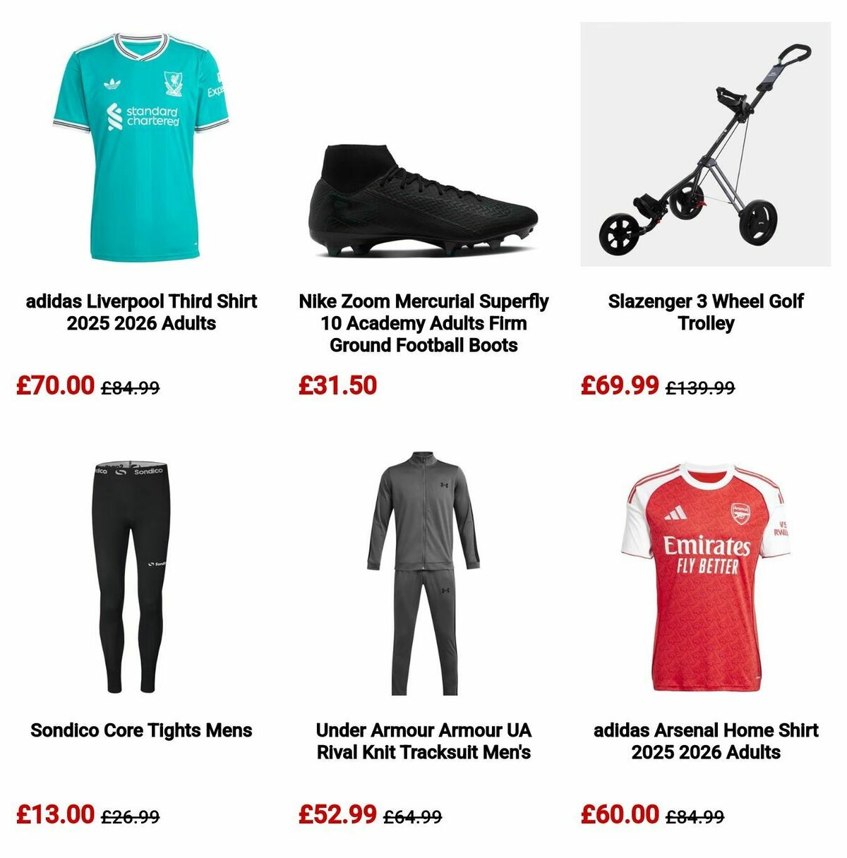 Sports Direct Offers from 10 November