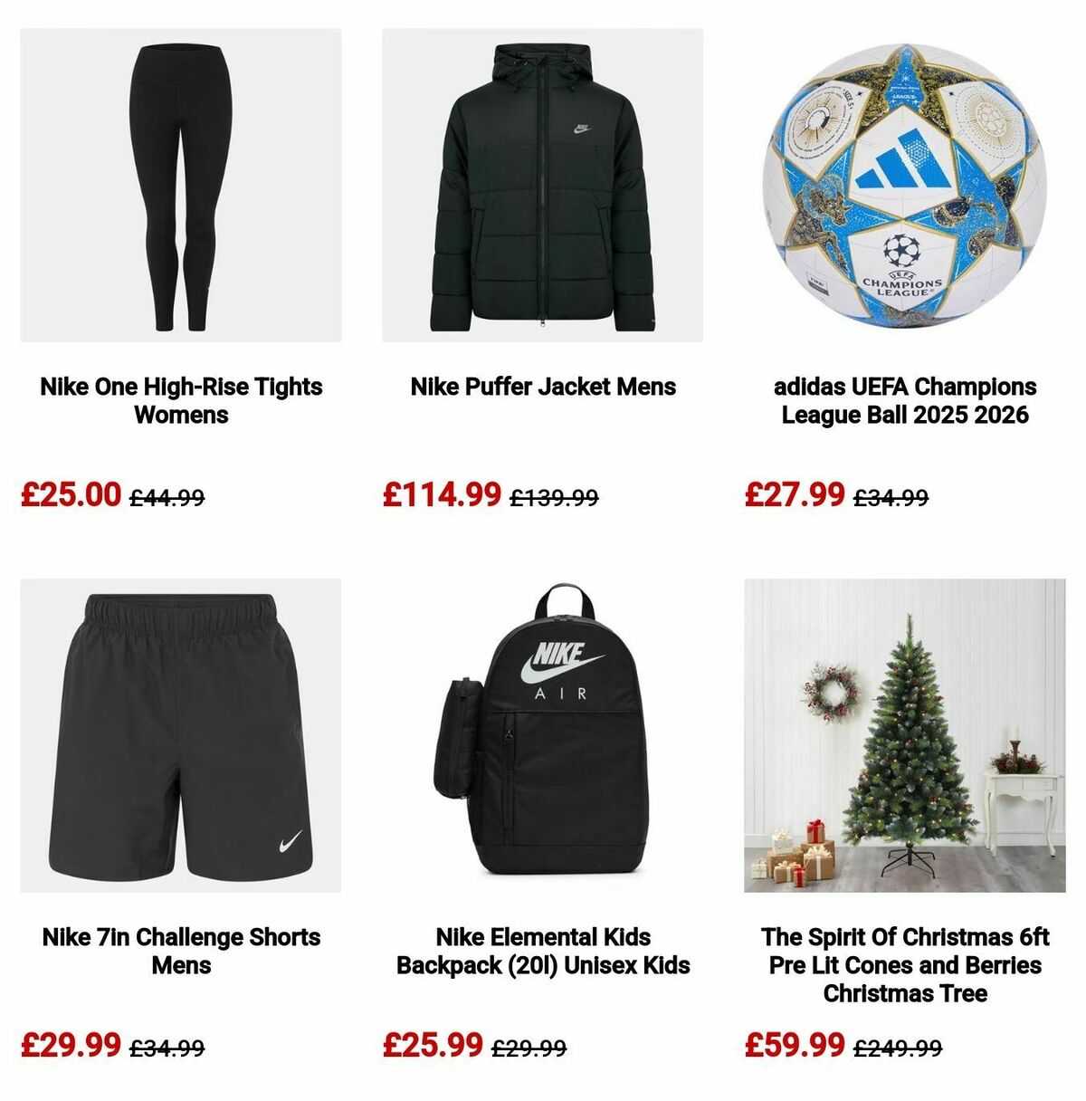 Sports Direct Offers from 10 November