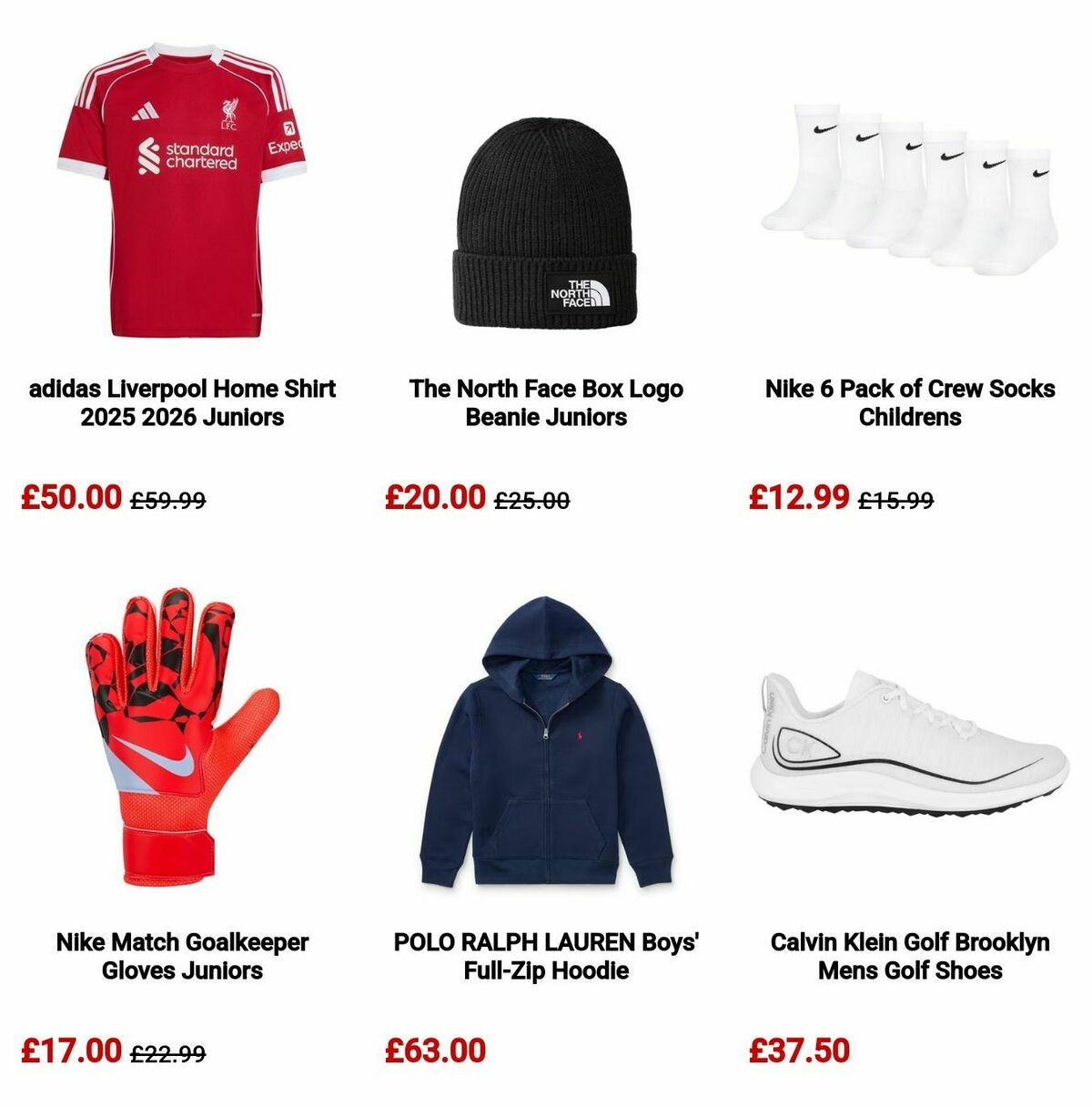 Sports Direct Offers from 10 November