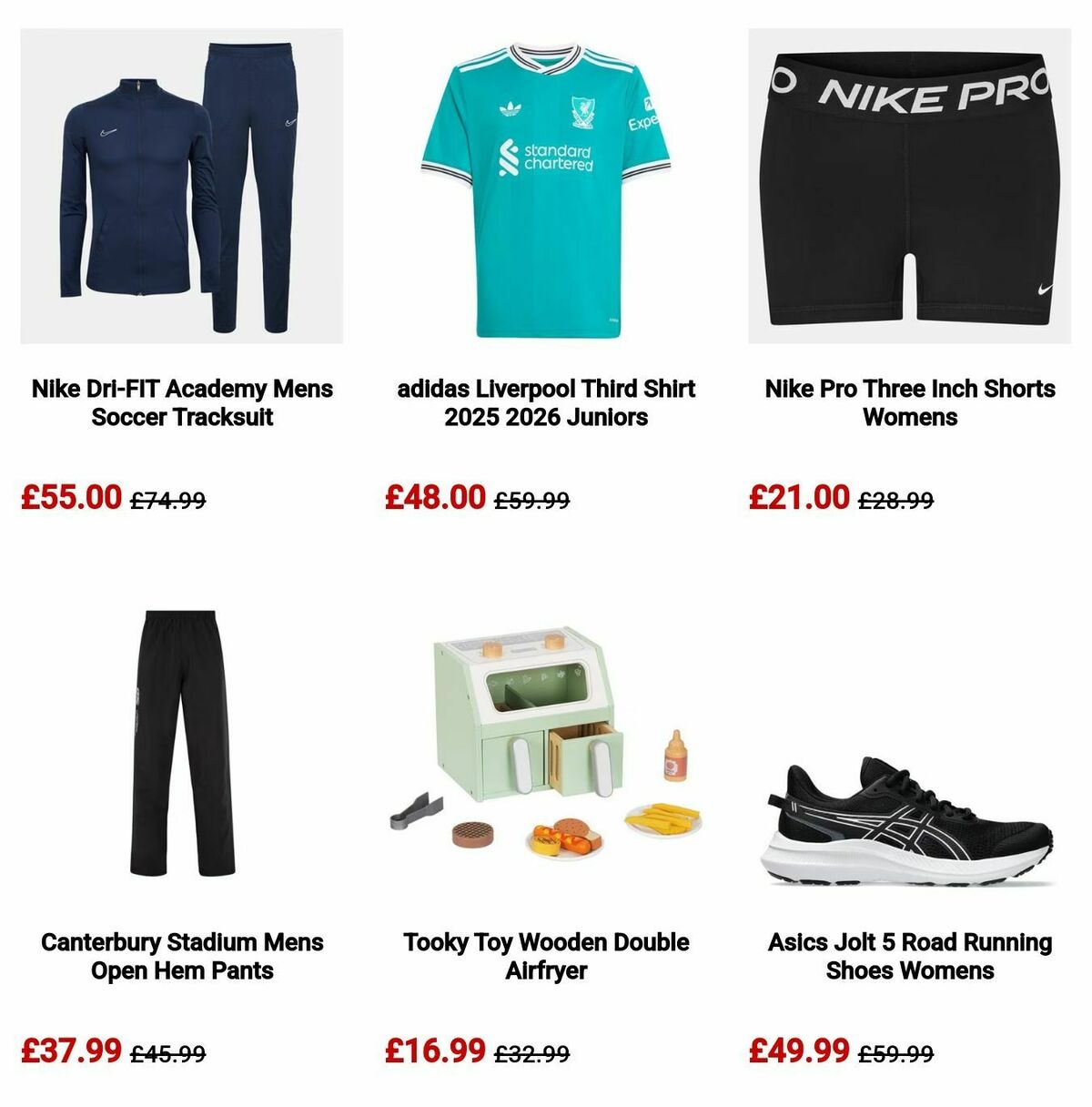 Sports Direct Offers from 10 November