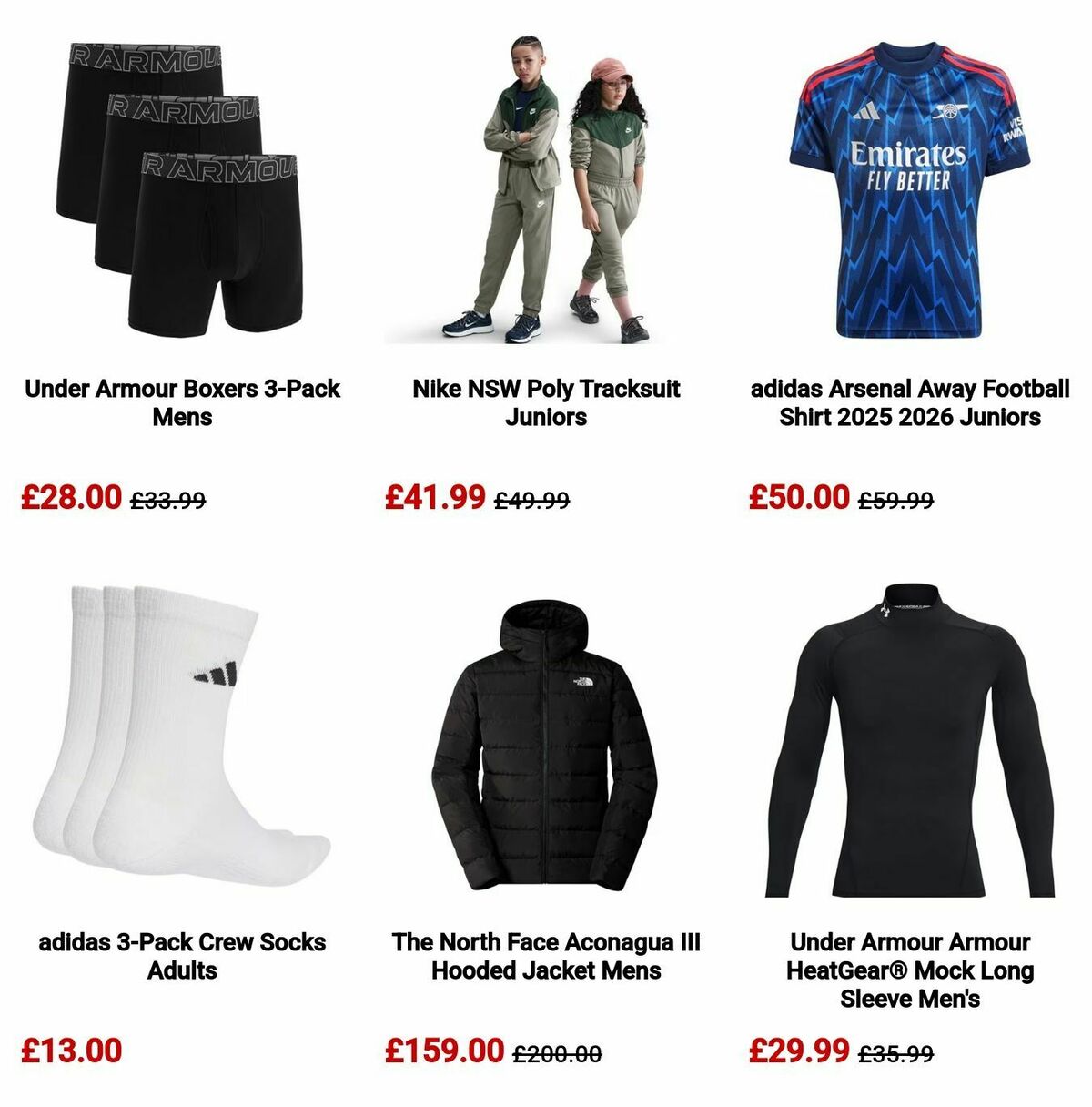 Sports Direct Offers from 10 November
