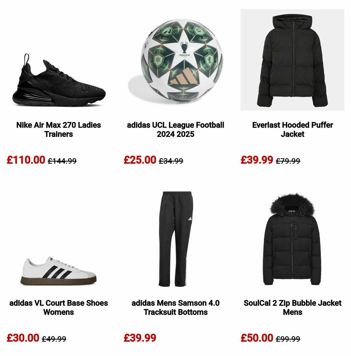 Sports Direct Offers from 10 November
