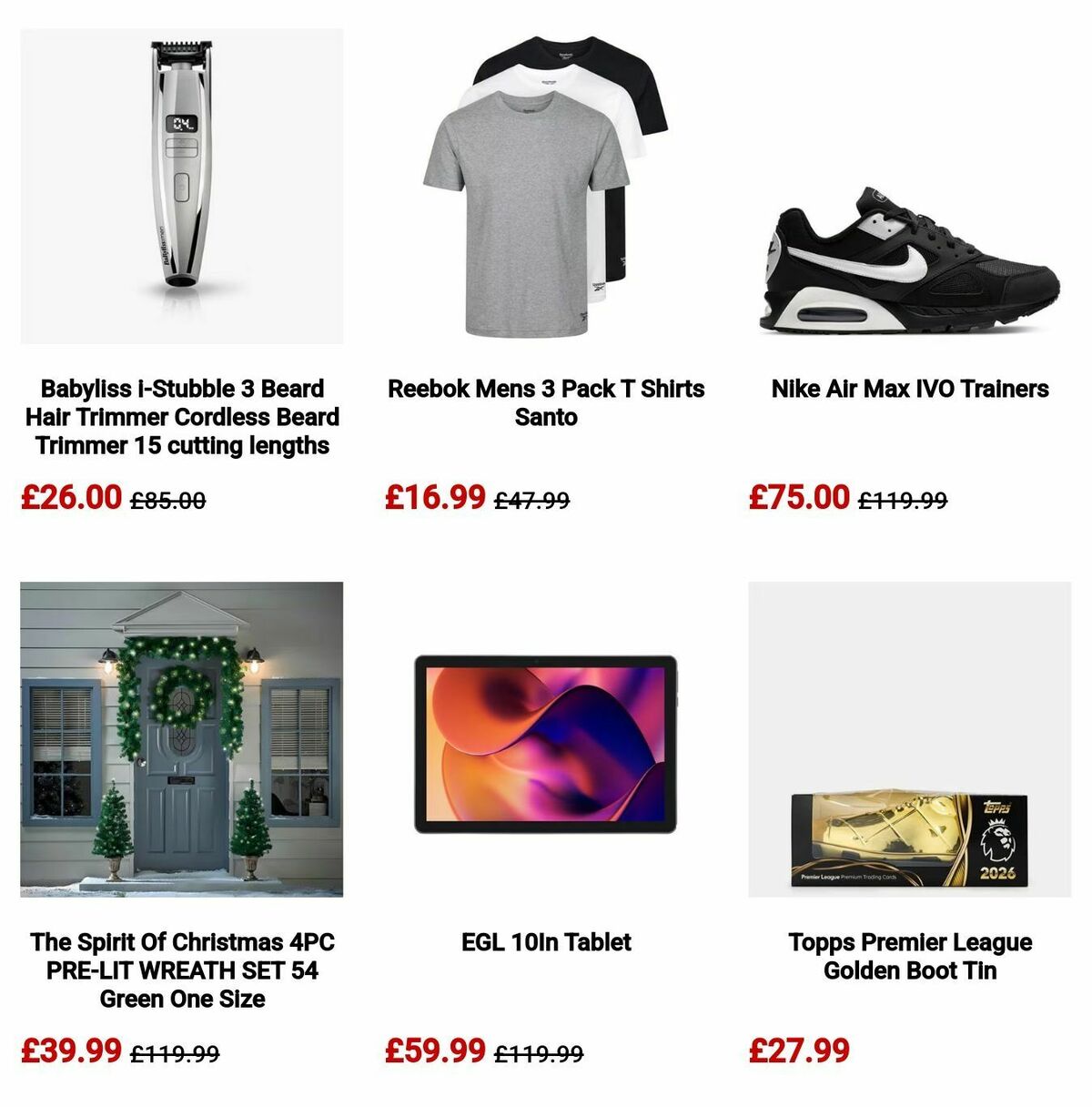 Sports Direct Offers from 10 November