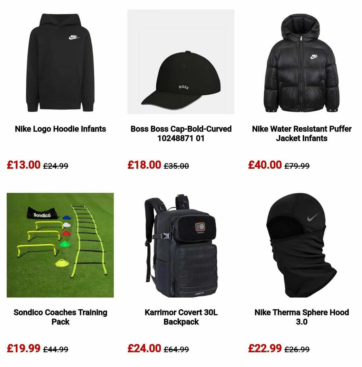 Sports Direct Offers from 10 November