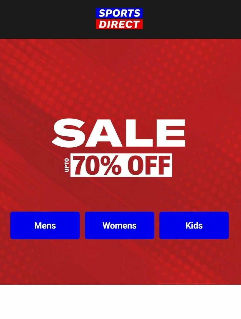 Sports Direct Offers from 18 December