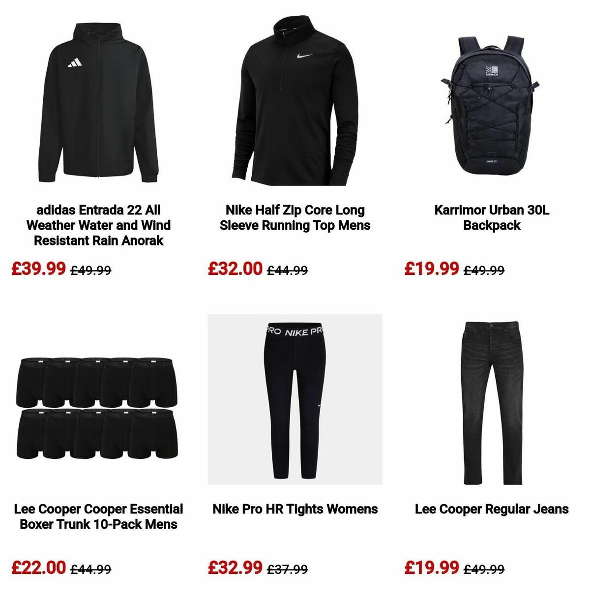 Sports Direct Offers from 18 December