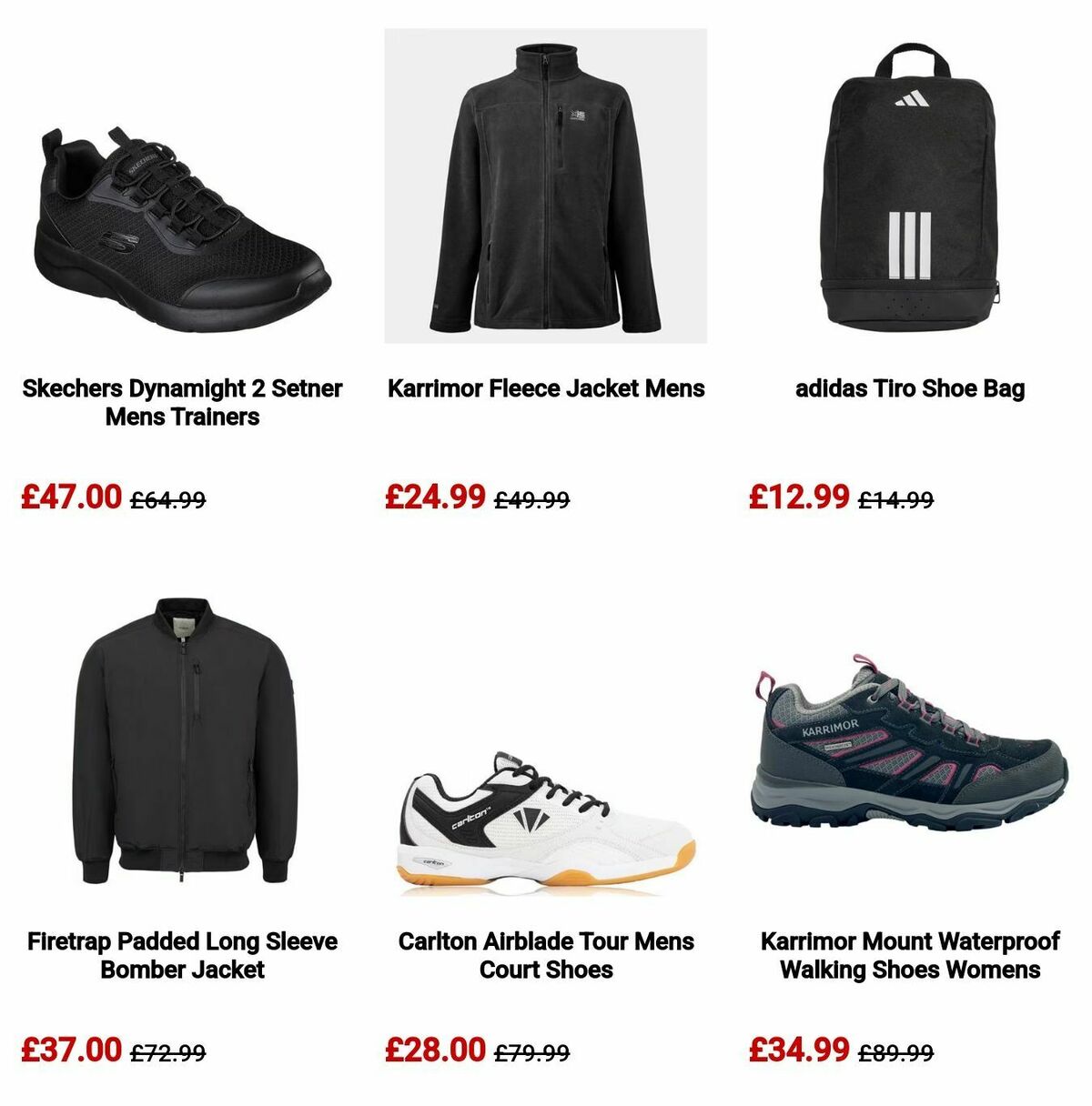 Sports Direct Offers from 18 December