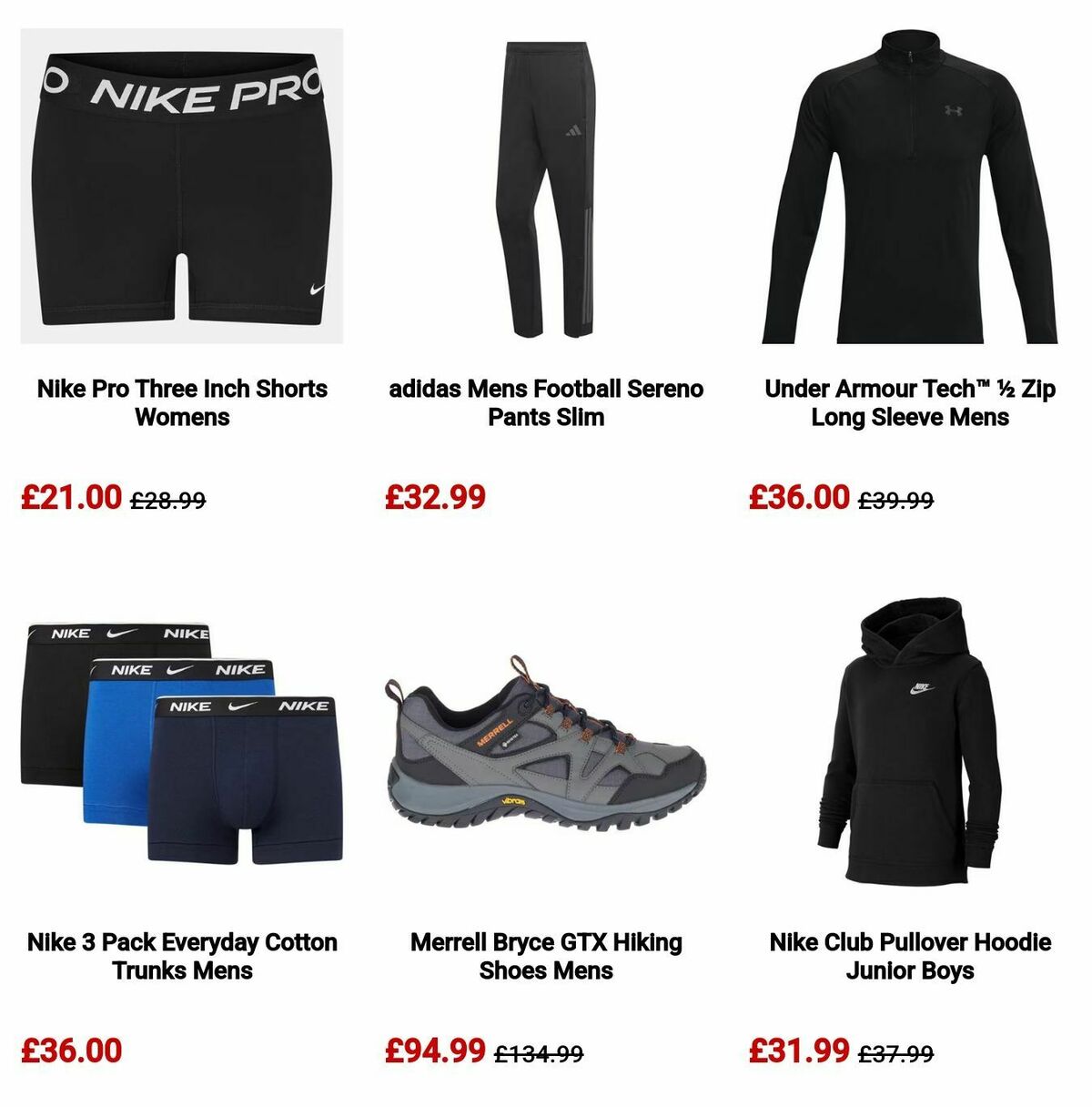 Sports Direct Offers from 18 December