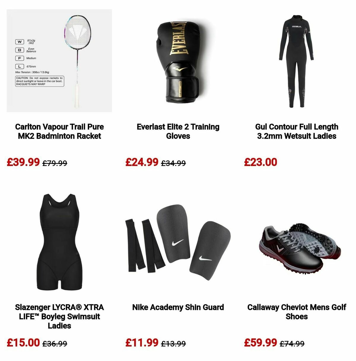 Sports Direct Offers from 18 December