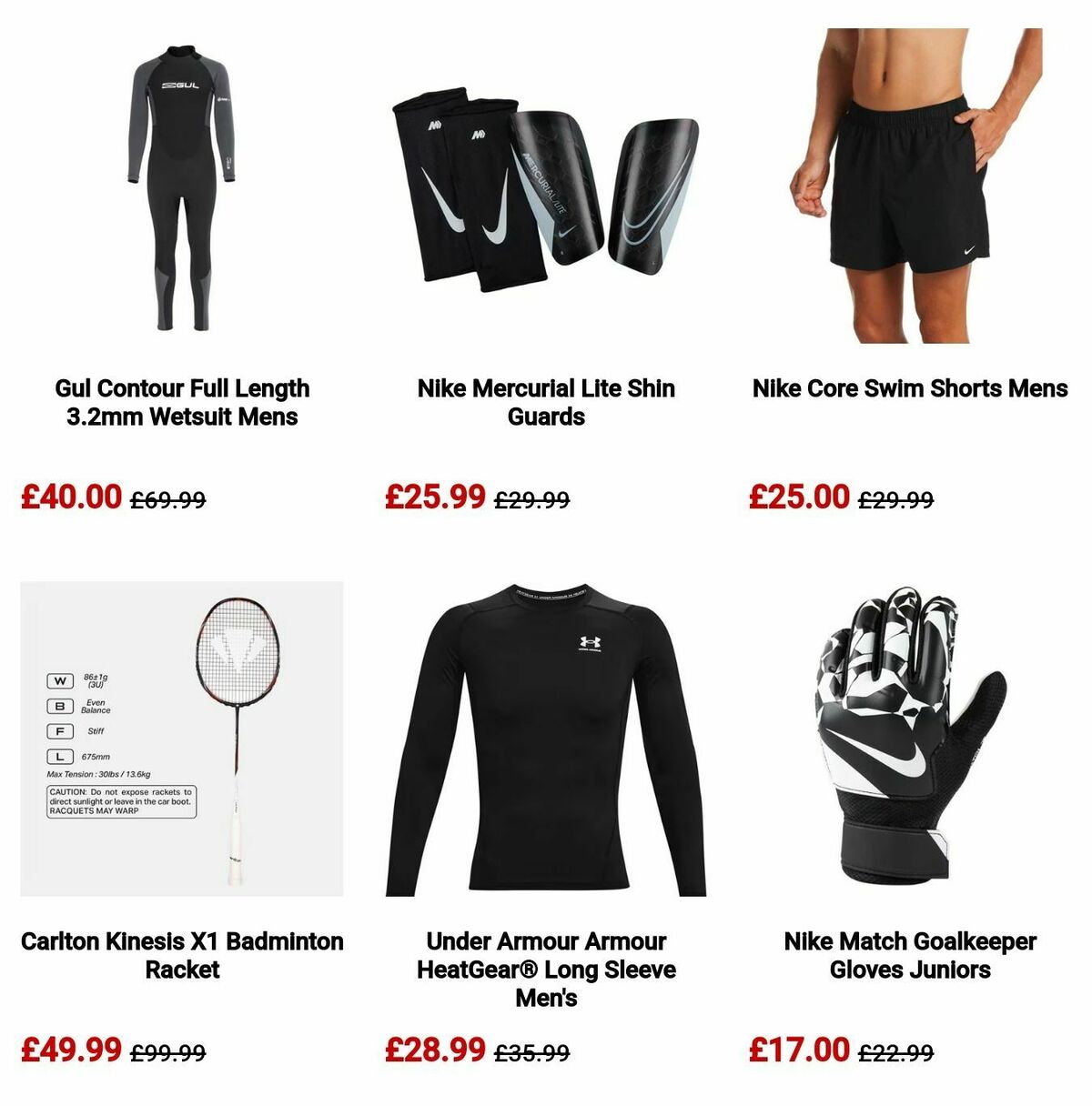 Sports Direct Offers from 18 December