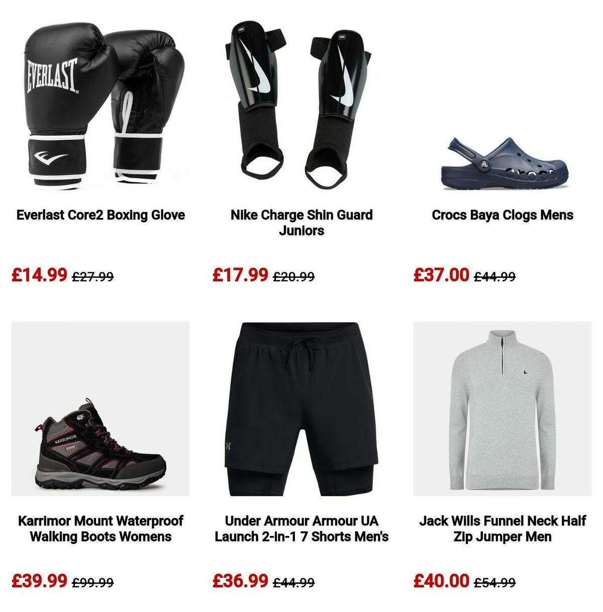 Sports Direct Offers from 18 December