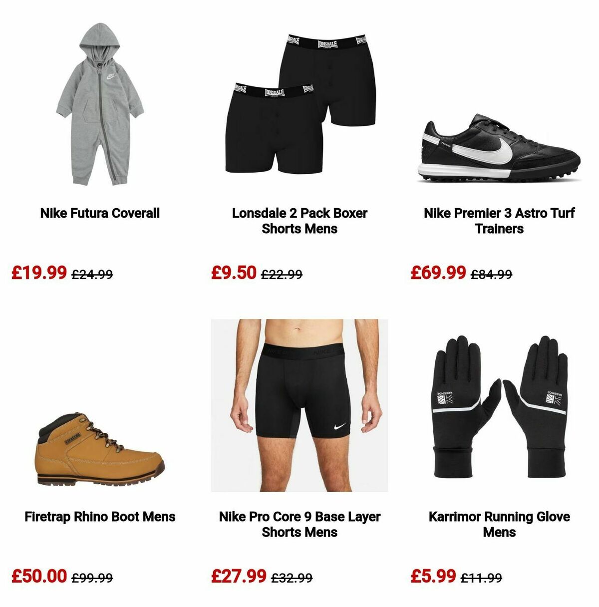 Sports Direct Offers from 18 December
