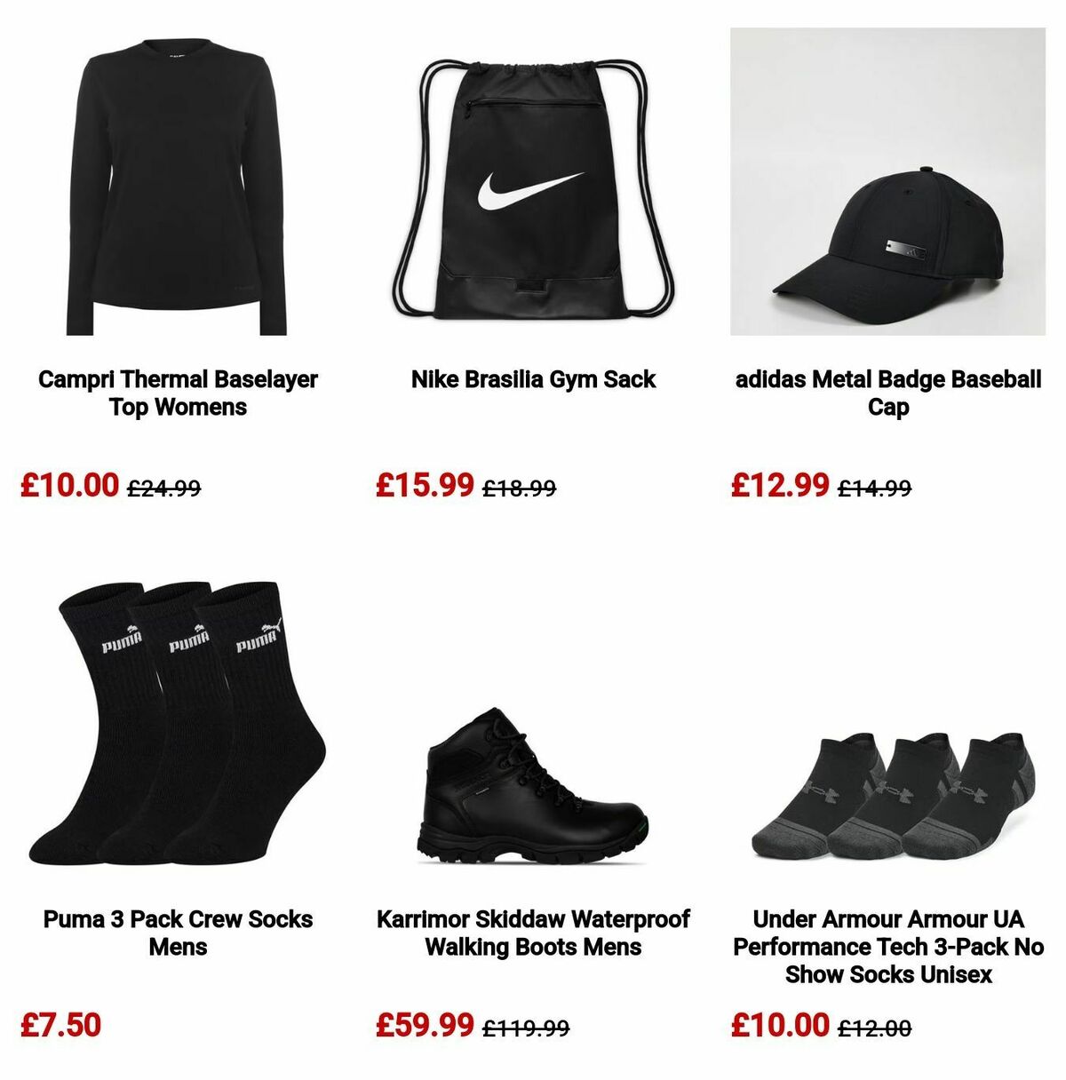 Sports Direct Offers from 18 December