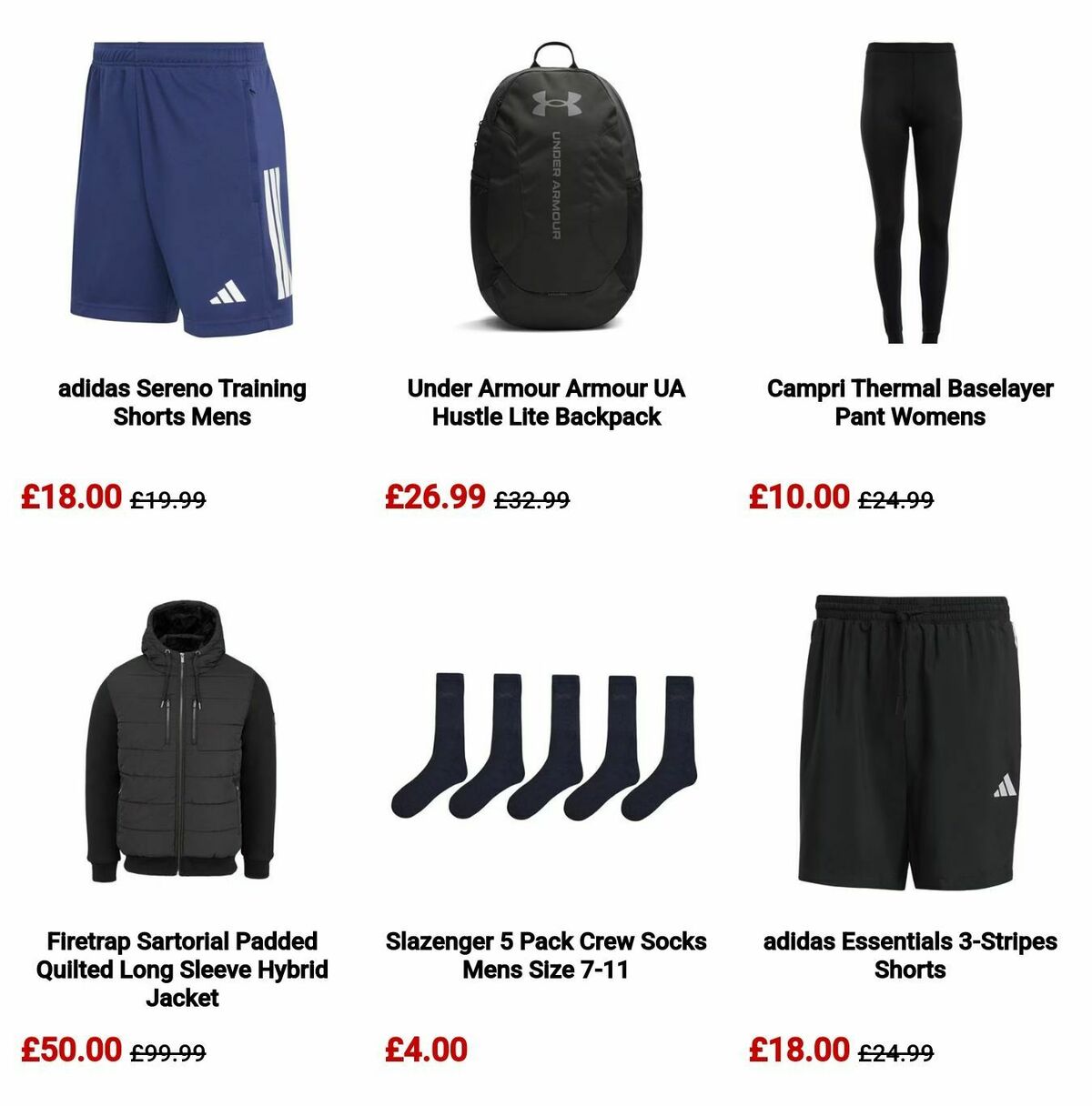 Sports Direct Offers from 18 December
