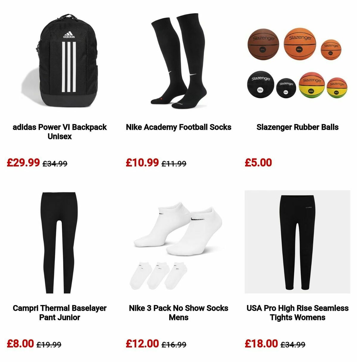 Sports Direct Offers from 18 December